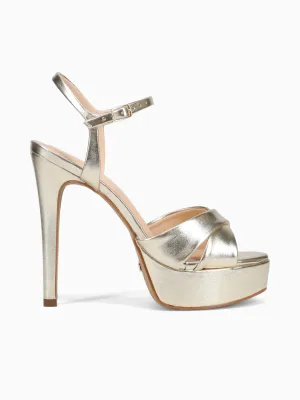 Shoes Leather Casual Calypso Ouro Soft Metalizado