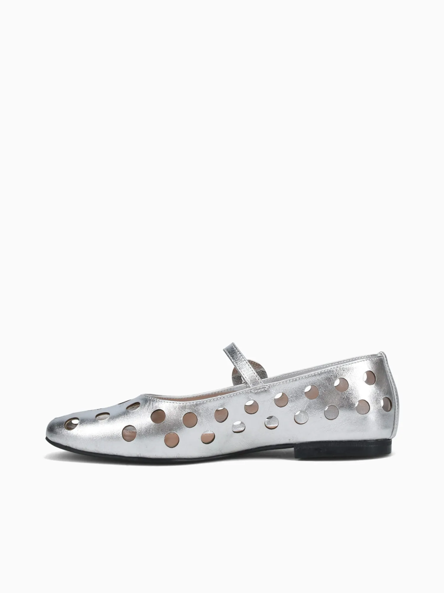Best Semi Casual Shoes Brescia Silver Metal Leather