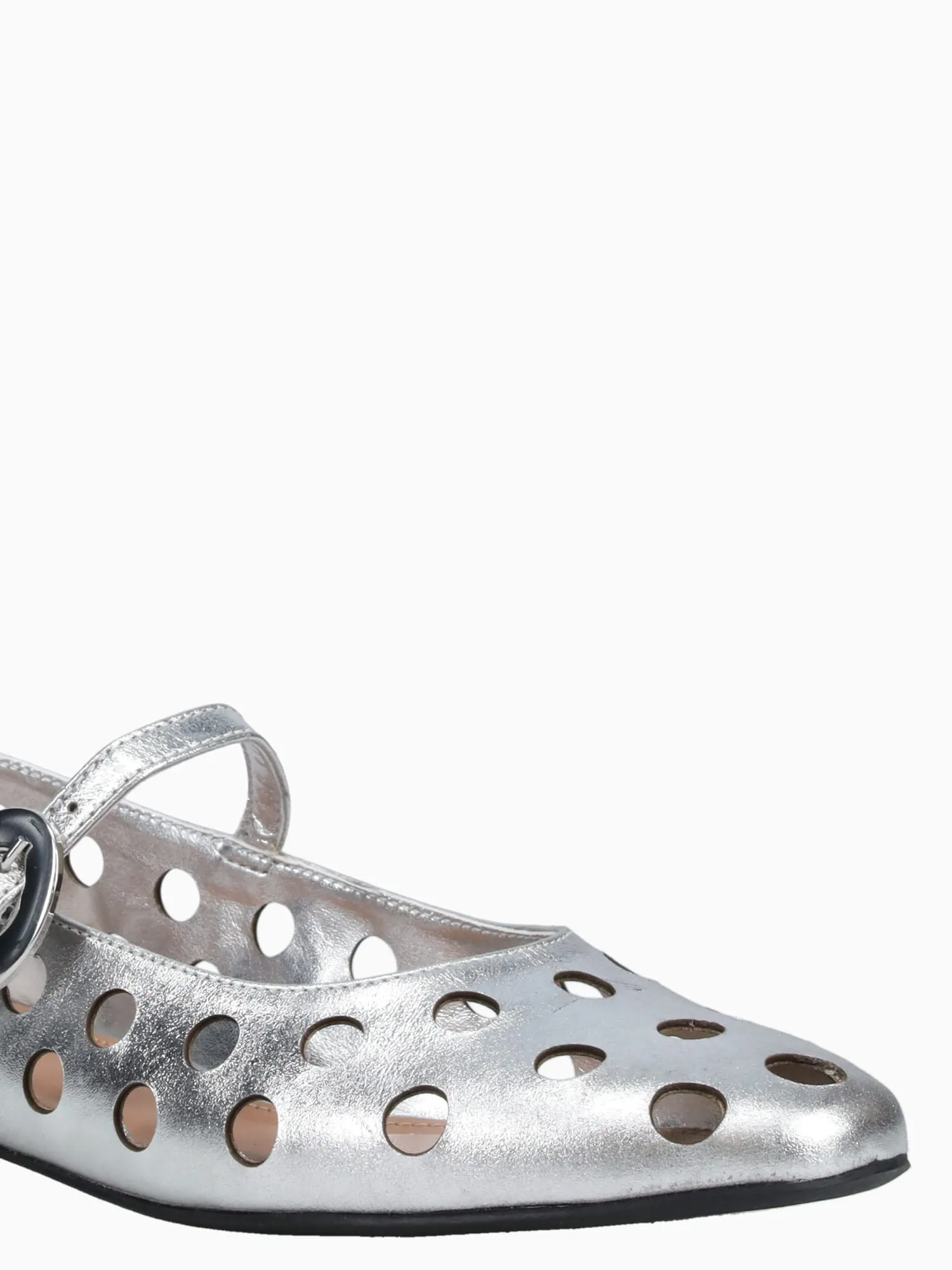 Casual Shoes For Standing All Day Brescia Silver Metal Leather