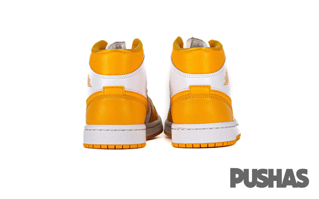 Air Jordan 1 Mid 'White/University Gold' Women's (2022) Babolat Sneakers