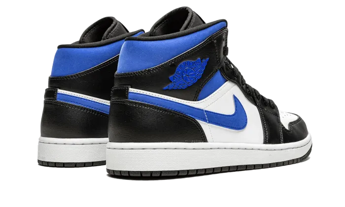 Air Jordan 1 Mid White Black Royal Zebra Sneakers