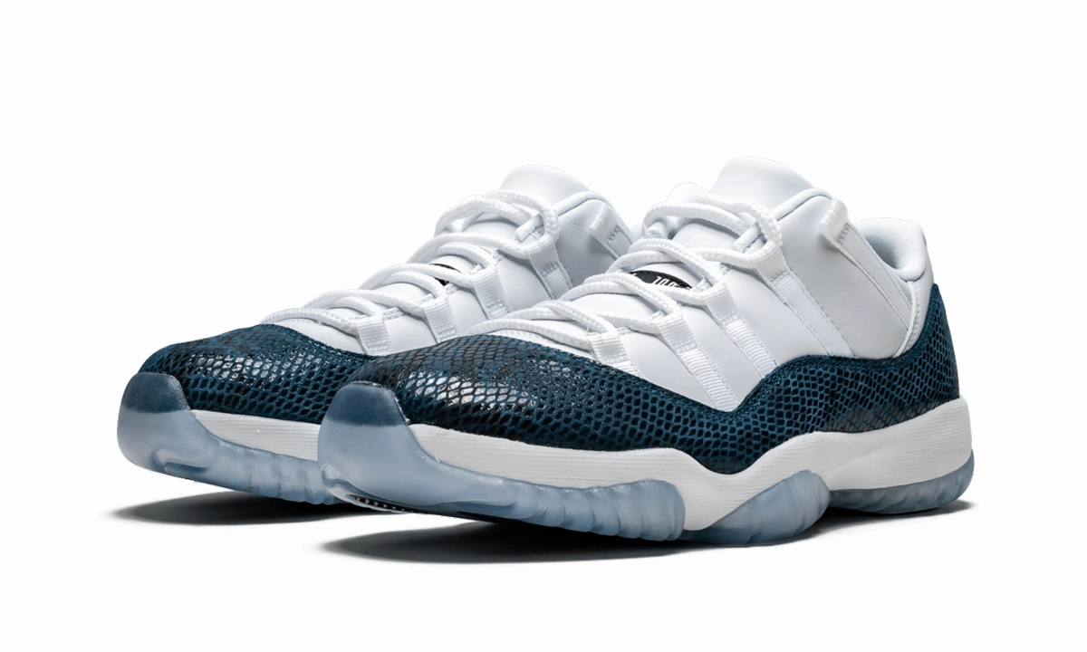 Air Jordan 11 Retro Low LE "Blue Snakeskin" Drip Sneakers