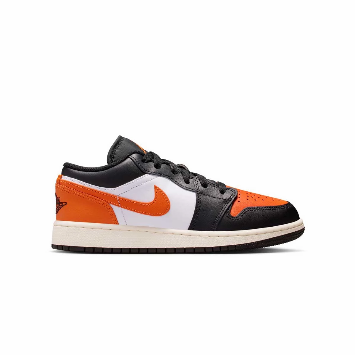 Kid's Air Jordan 1 Low 'Shatter Backboard' Satin Sneakers