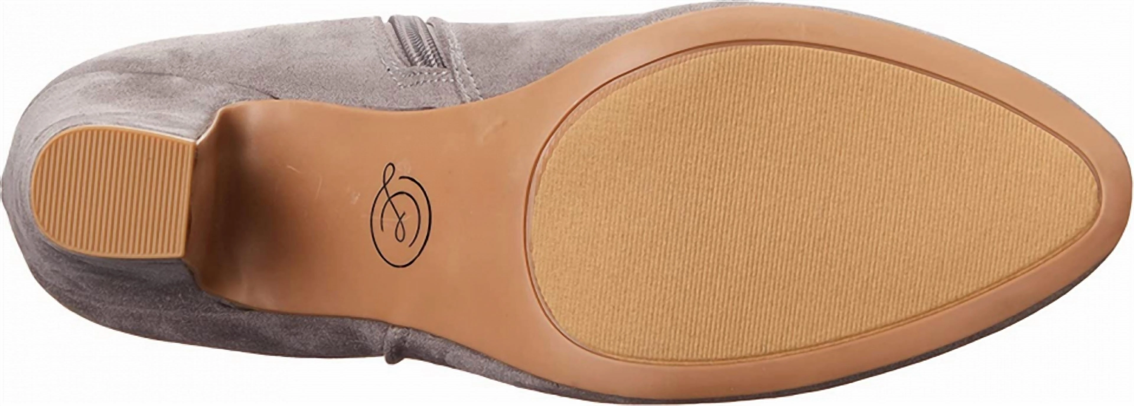 Stacked Heeled Boots In Grey Maci Bean Boots