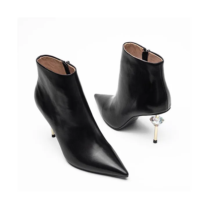 Cuban - Black Leather Boots Leather