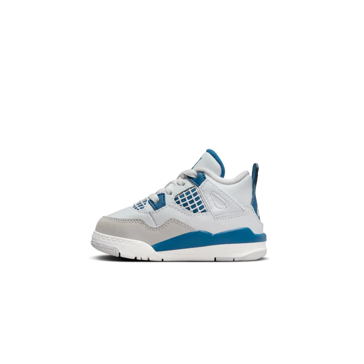Toddlers Air Jordan 4 Retro 'Military Blue' Brandblack Sneakers