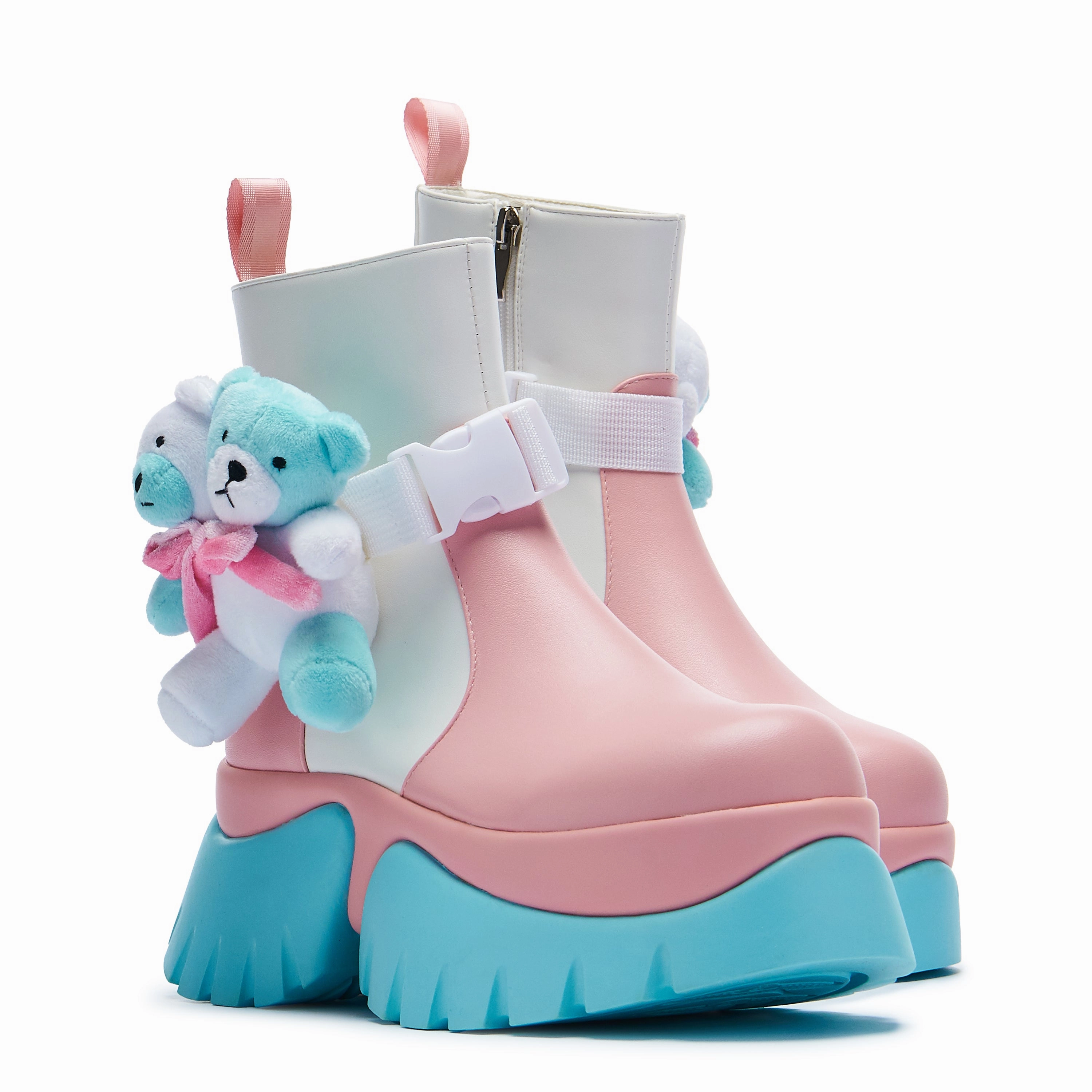 Cowboy Boots Drawing Teddy Bear Pastel Platform Boots