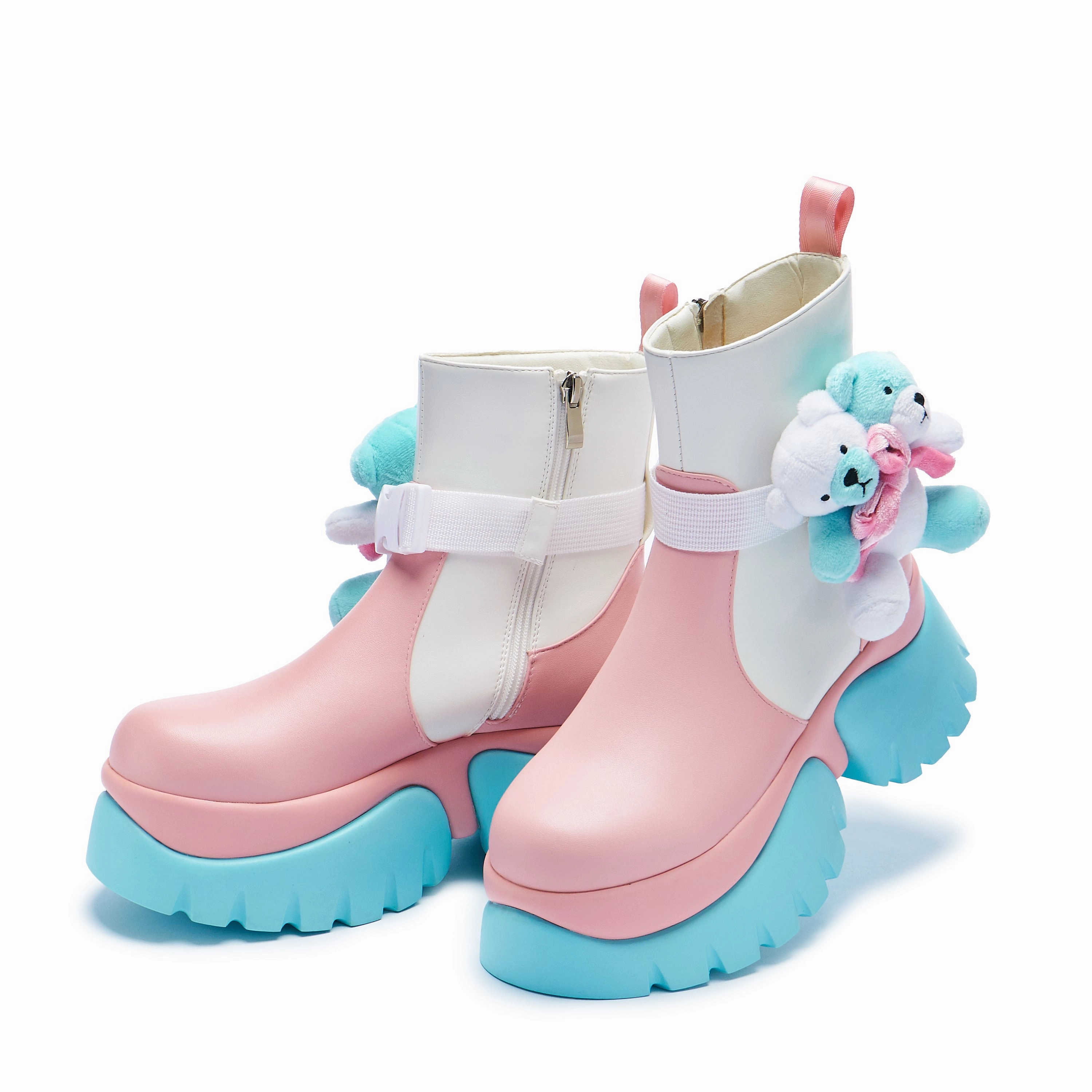 Teddy Bear Pastel Platform Boots Boots And Bling Outfits