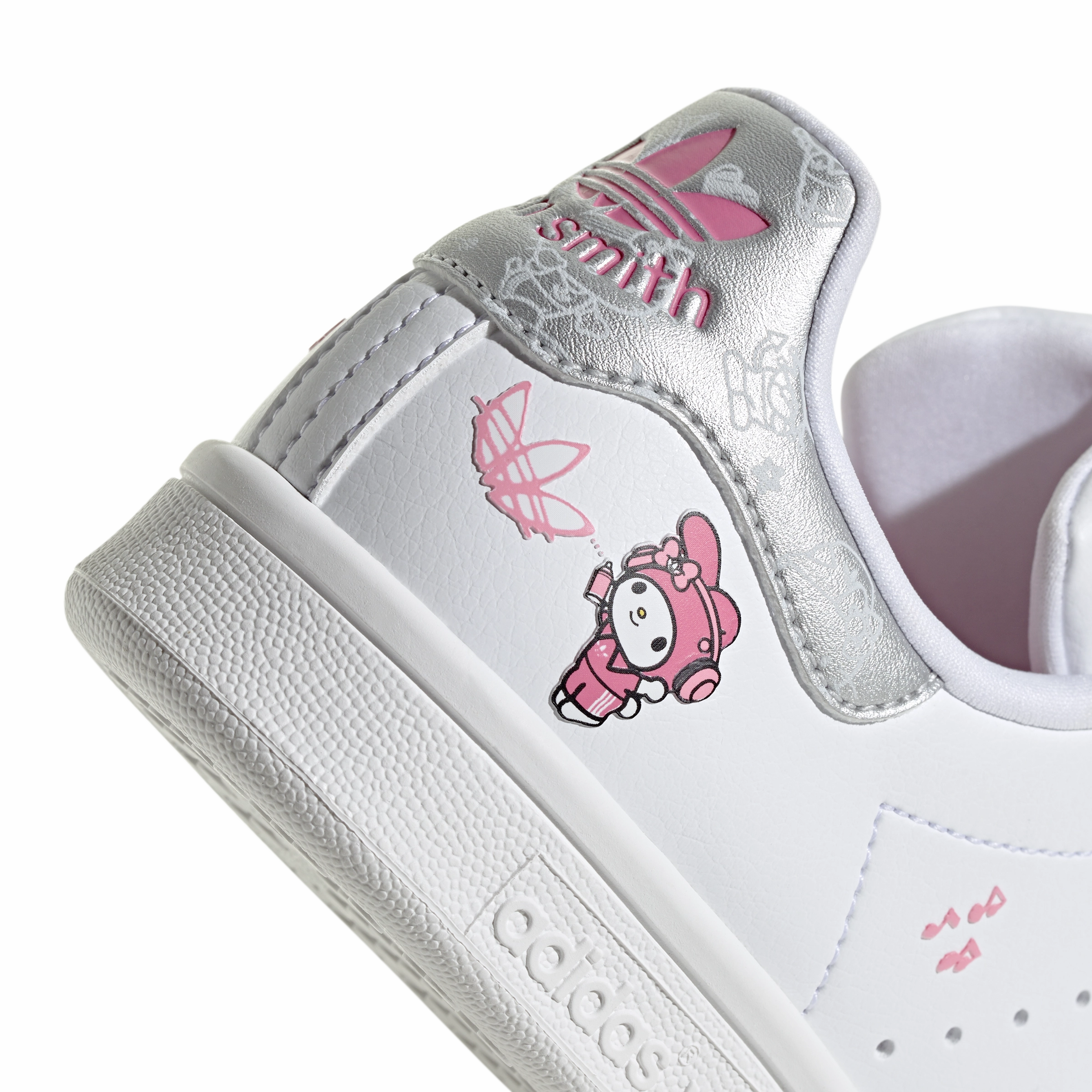   Hello Kitty Kids Stan Smith 'Melody' White Adidas Basketball Shoes