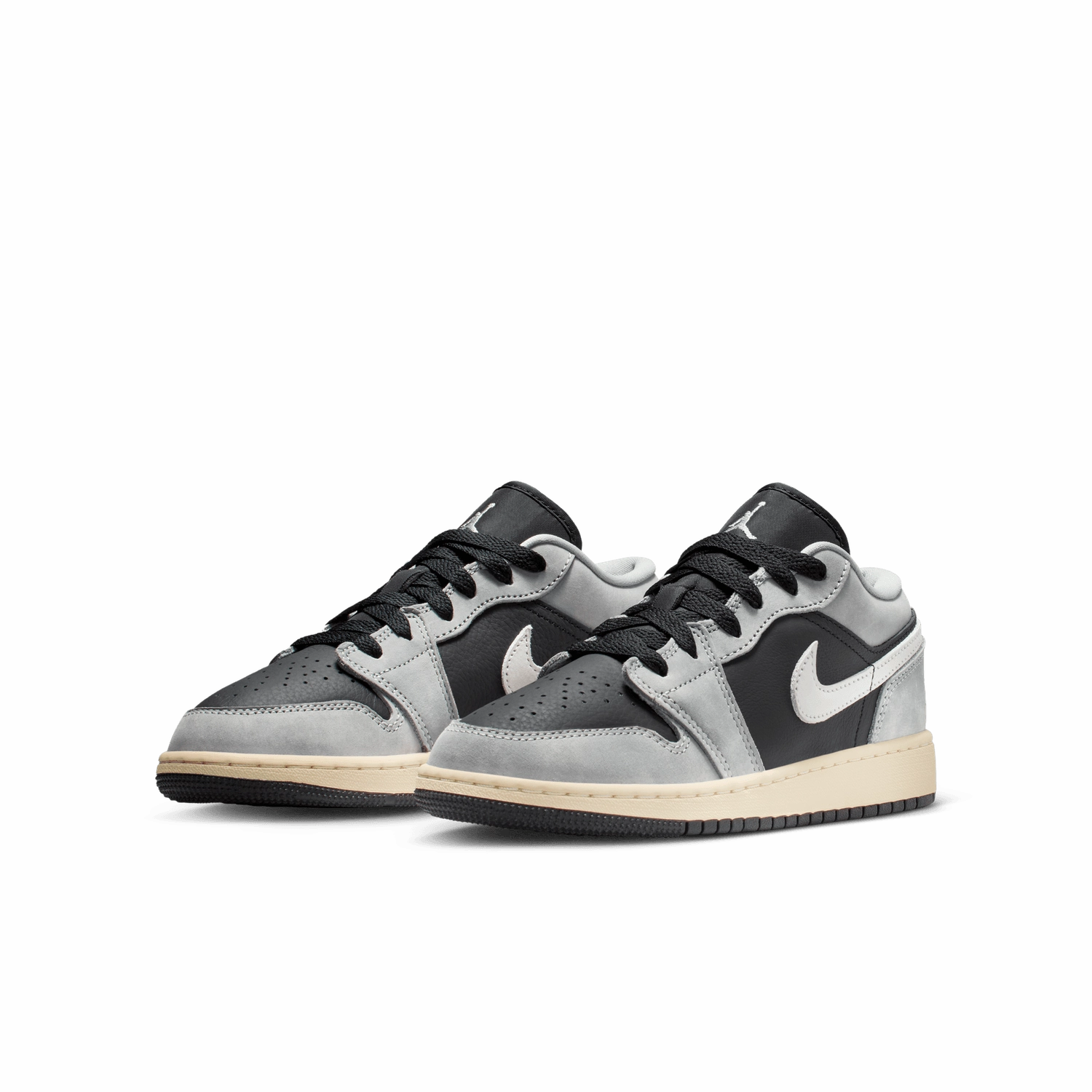 Air Jordan 1 Low SE 'Black/Smoke Grey' GS