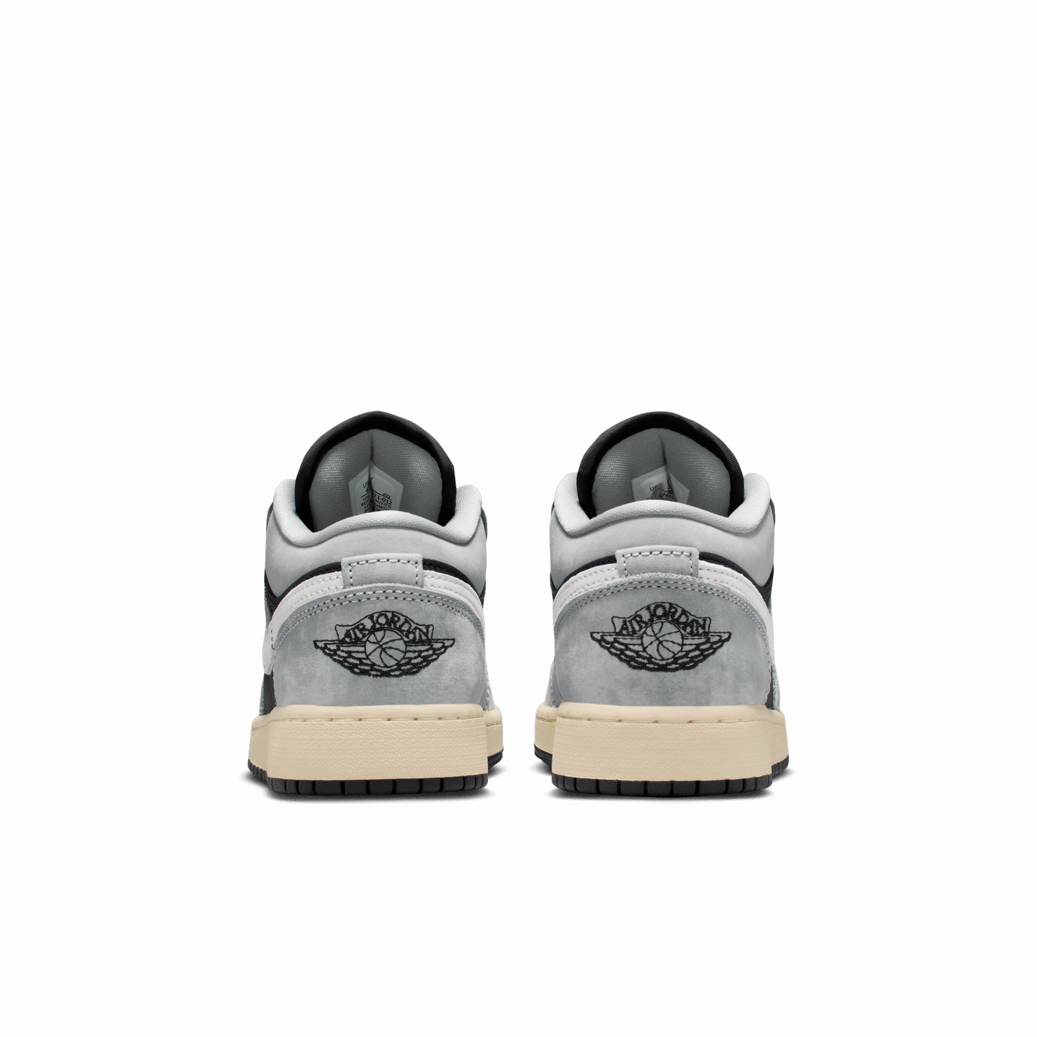 Wide Golf  Air Jordan 1 Low SE 'Black/Smoke Grey' GS