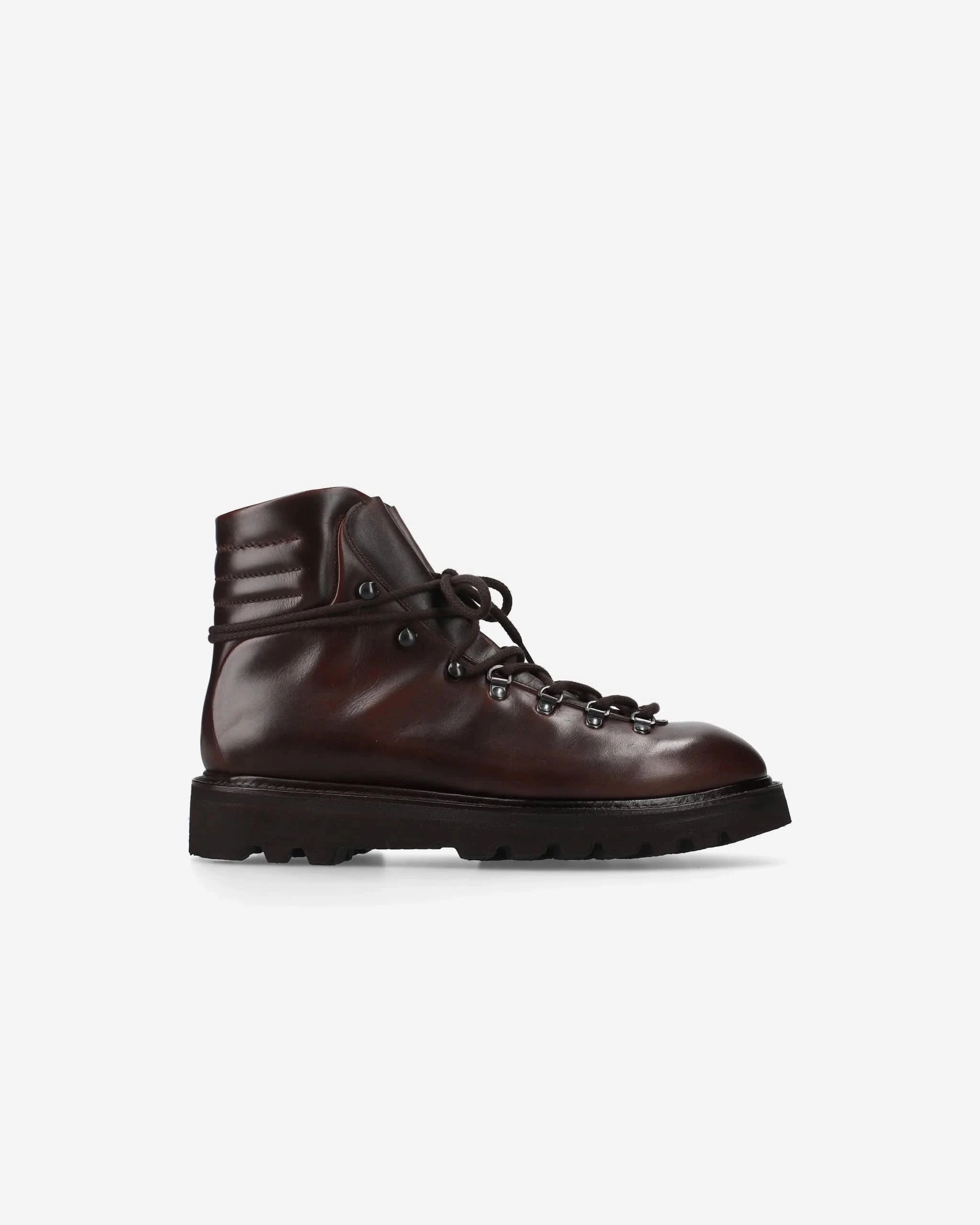 Brown Leather Boots 32122W Heel Boots