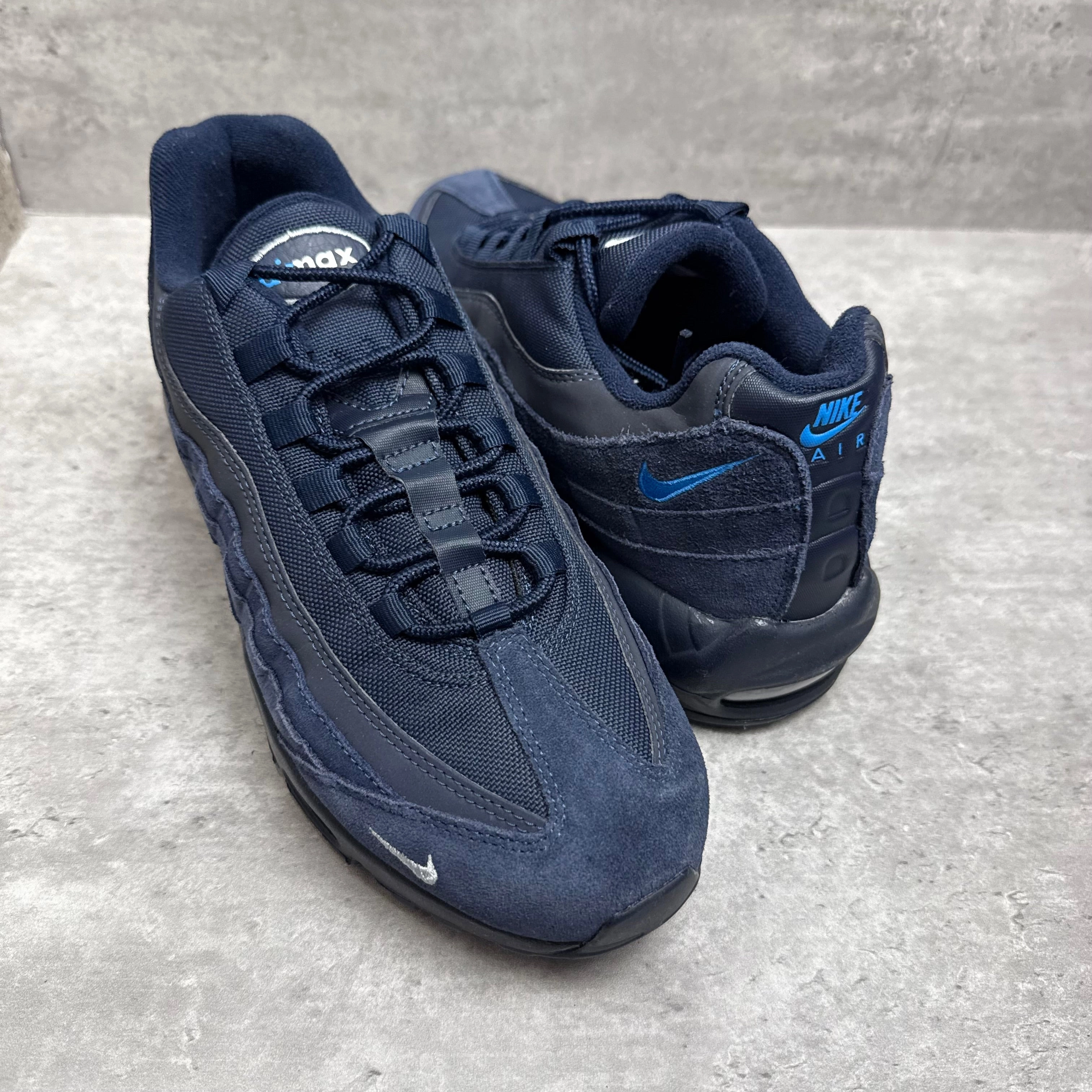 Nike Airmax 95 Obsidian Photo Blue Kg Nike Shoes