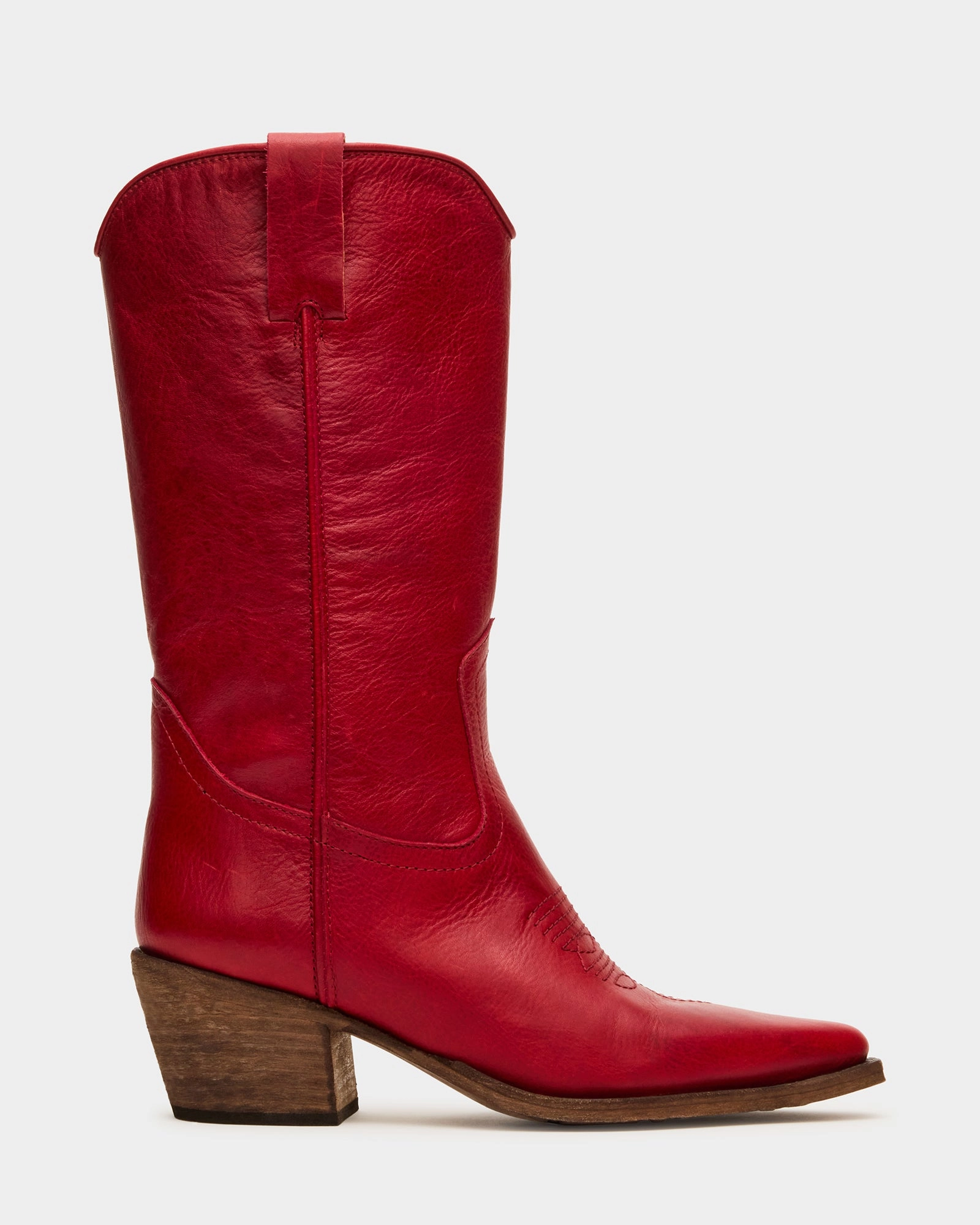 ALBANY RED LEATHER Dr Jadon Boots