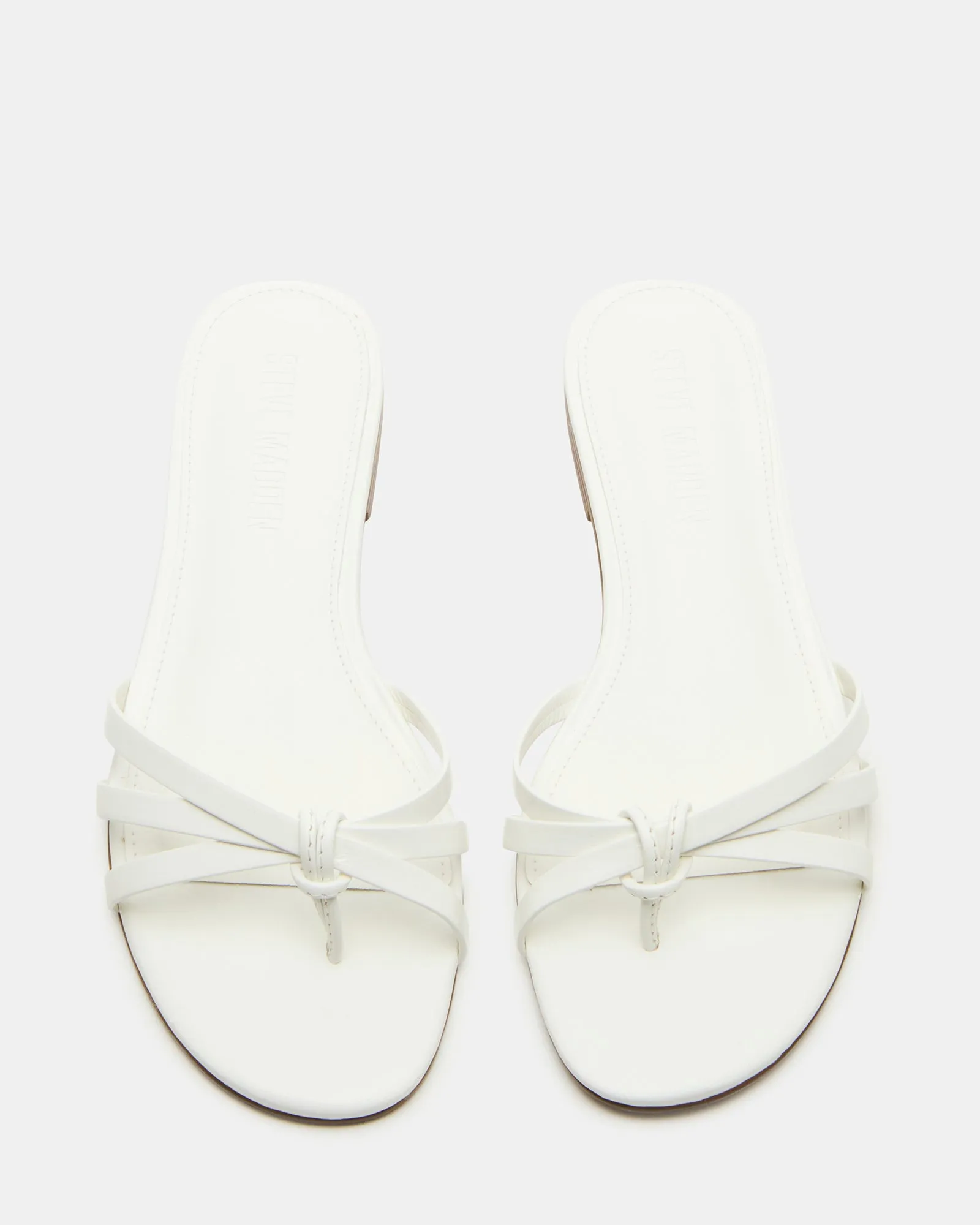 CALISSI WHITE LEATHER Sandals With Jeans