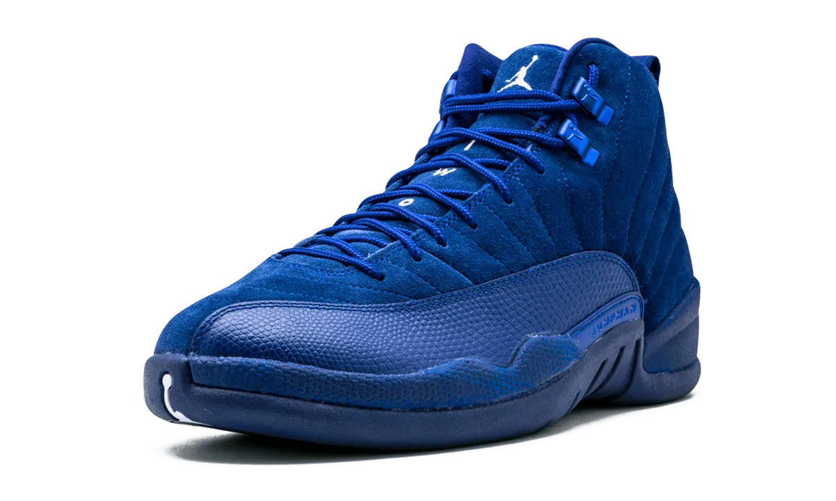 Air Jordan 12 Retro "Deep Royal Suede" Sneakers Near