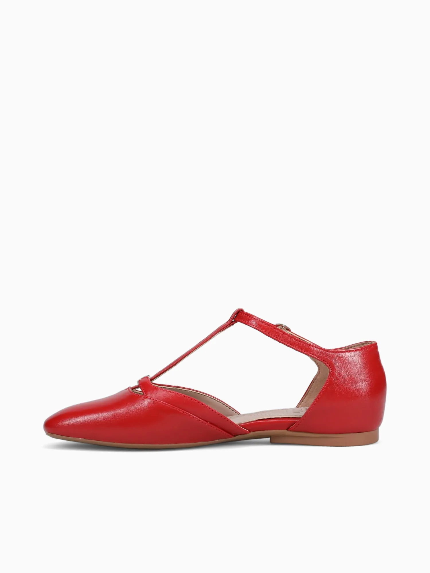 Caresse Red Leather Puma Inhale Essentials Casual Shoes