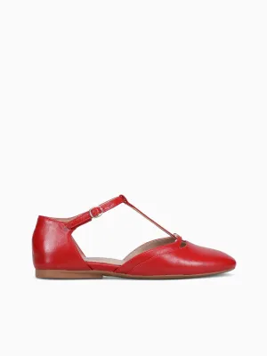 Smart Casual With Sport Shoes Caresse Red Leather