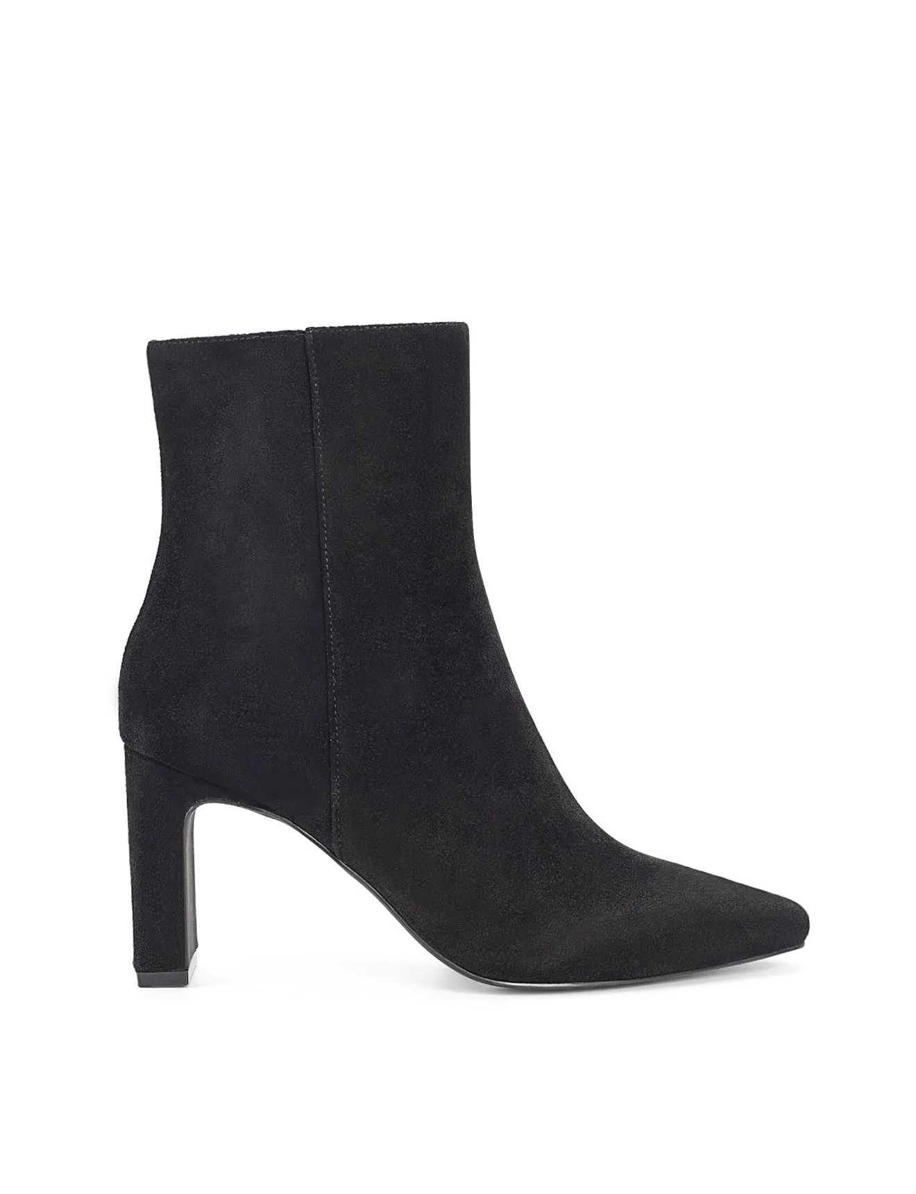 Cowboy Dress Boots Cassidy Ankle Boots - Black Suede