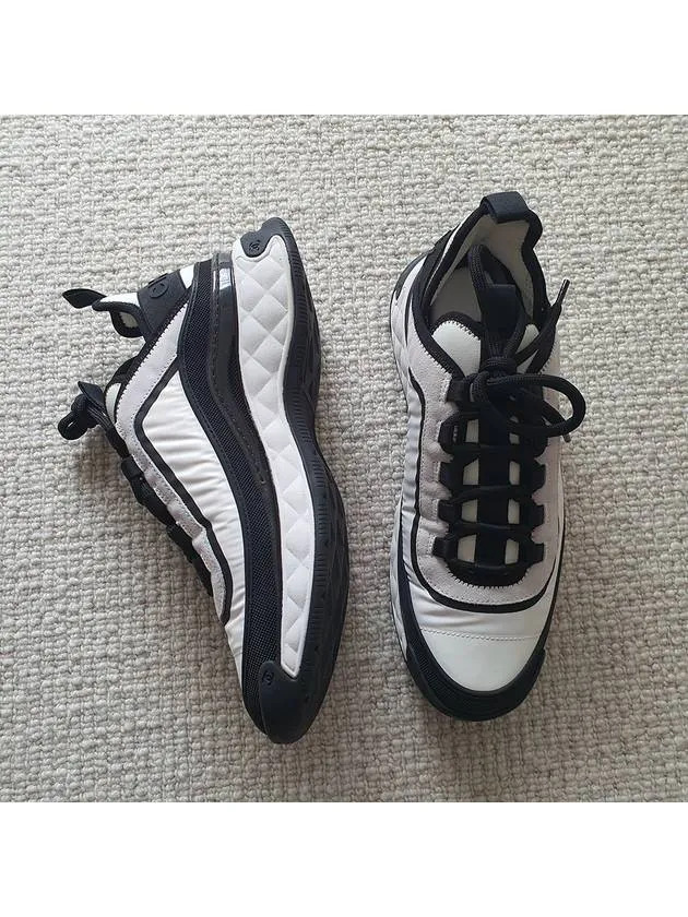 Nike Sb Sneakers CC Logo Mixed Fiber Low Top Sneakers Black White Chanel