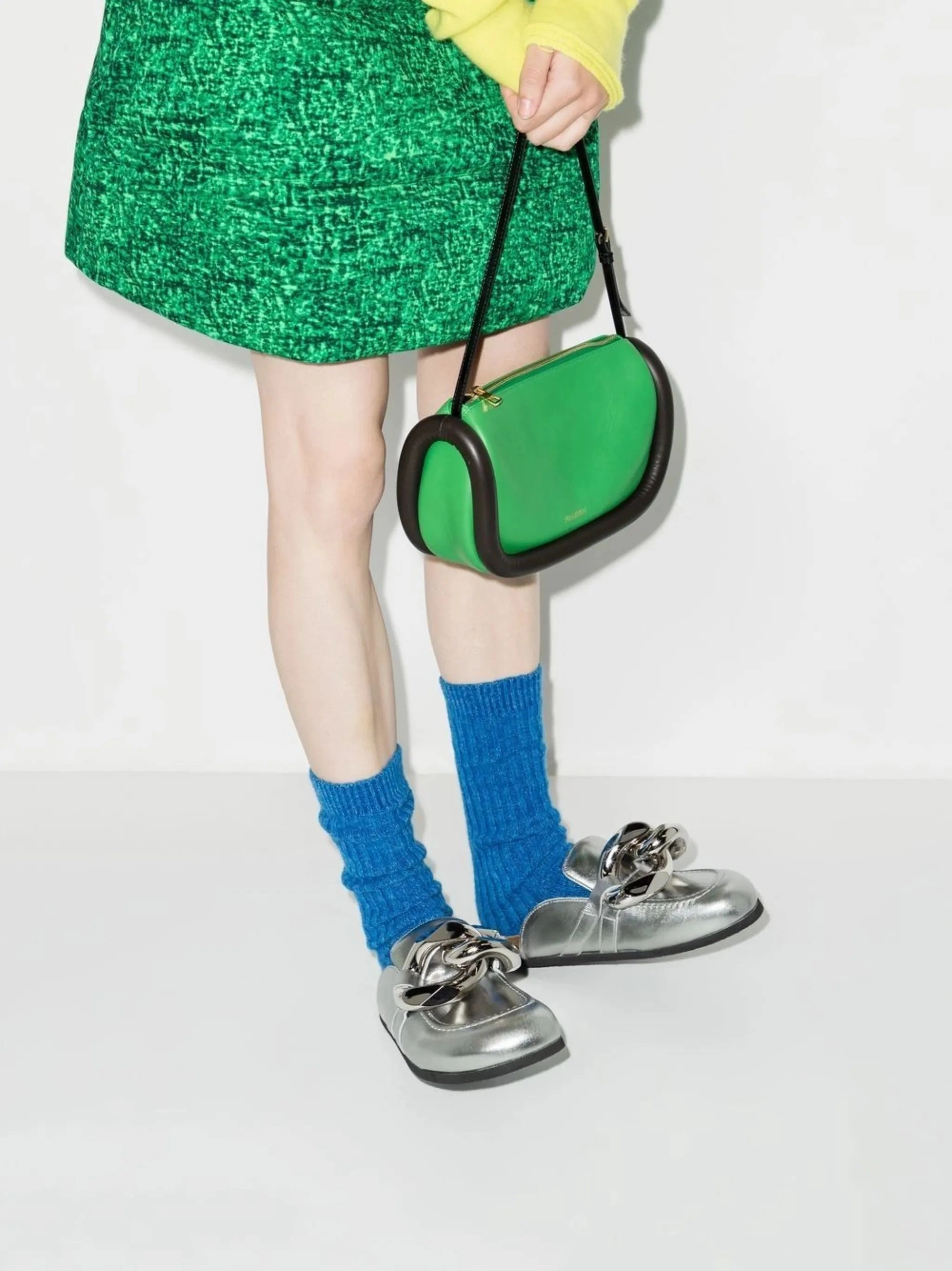 Best Rated Casual Shoes Chain metallic mules