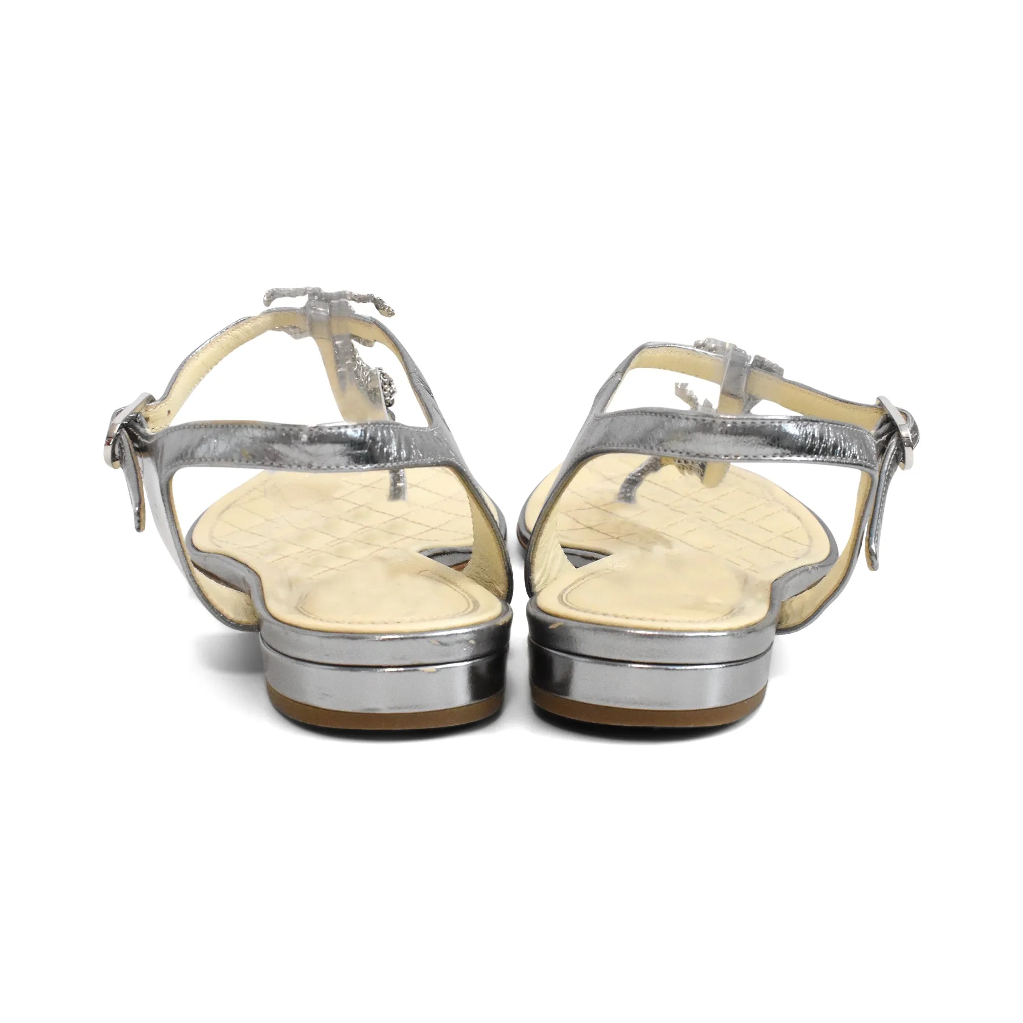 Slippers Casual Shoes Chanel Chain Sandals - Women's 38