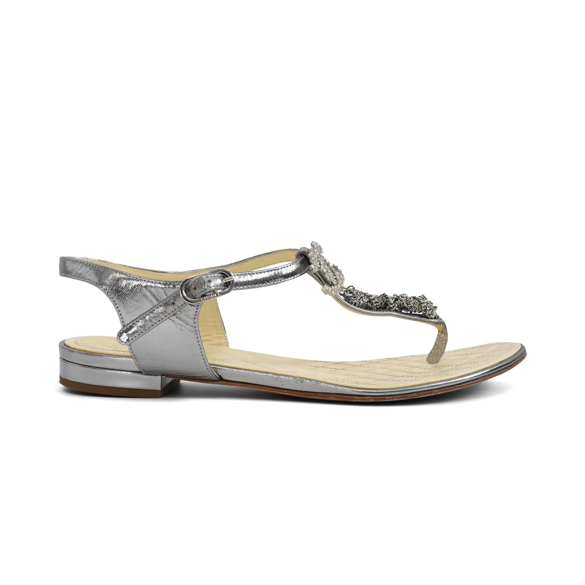 Chanel Chain Sandals - Women's 38 Normal Casual Shoes