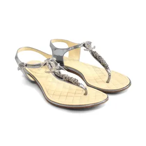 Chanel Chain Sandals - Women's 38 Shoes Casual 2017