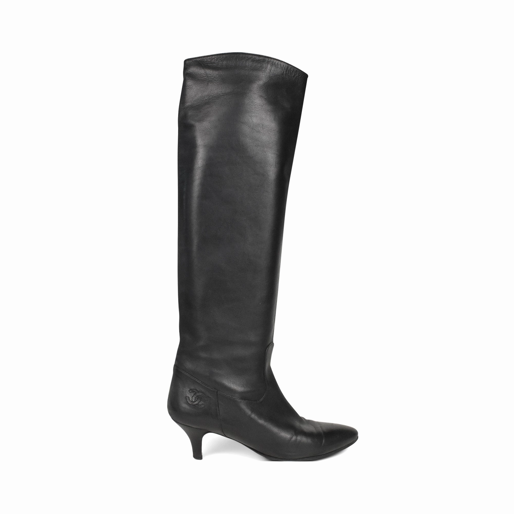 Chanel Knee-High Boots - Women's 38 Best Construction Work Boots