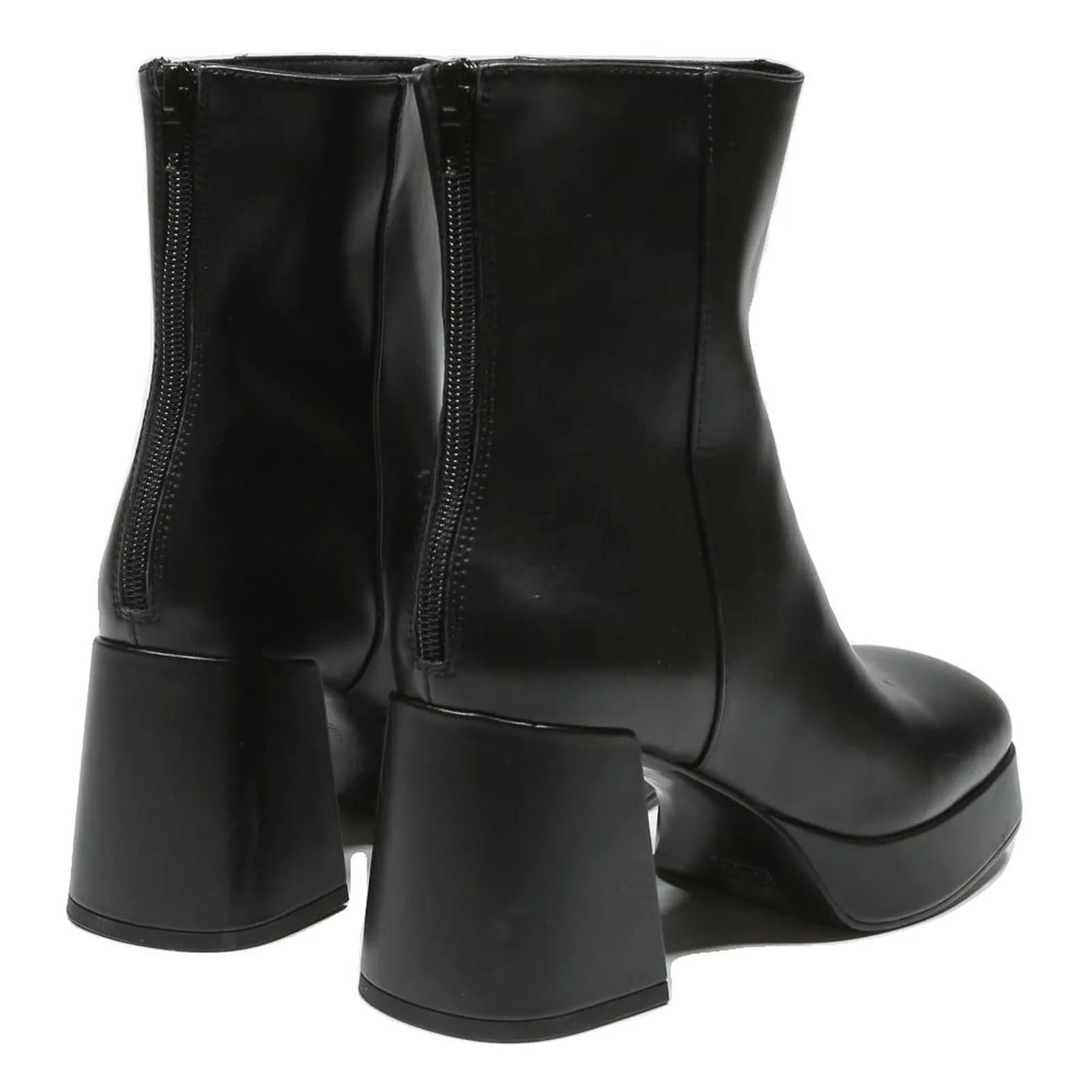 Blundstone Boots CHARLES & KEITH Womens Block Heel Leather Ankle Boots Black UK 3 Stylish