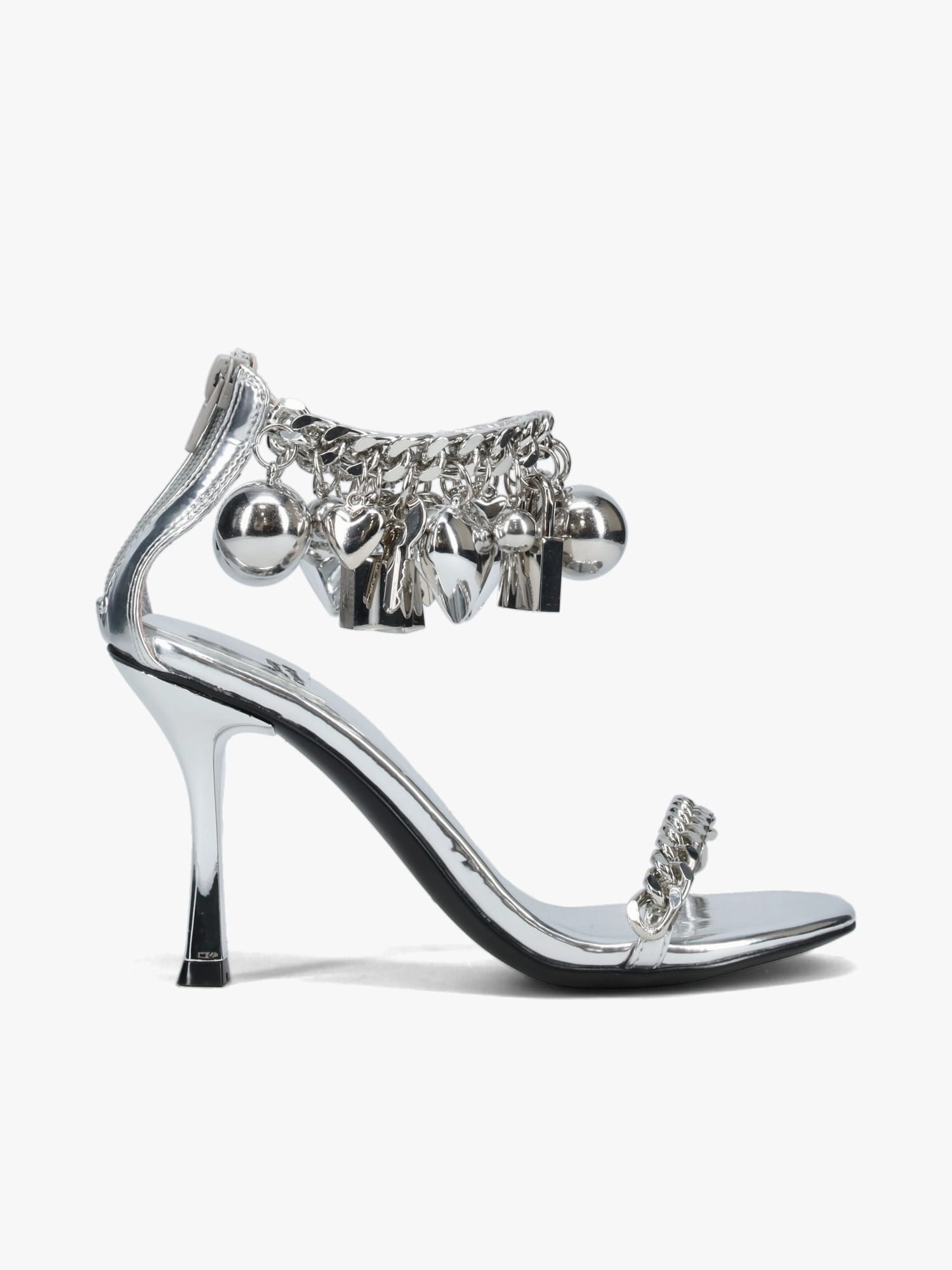 Charmz Silver Silver metallic Lacoste Powercourt Leather Casual Shoes