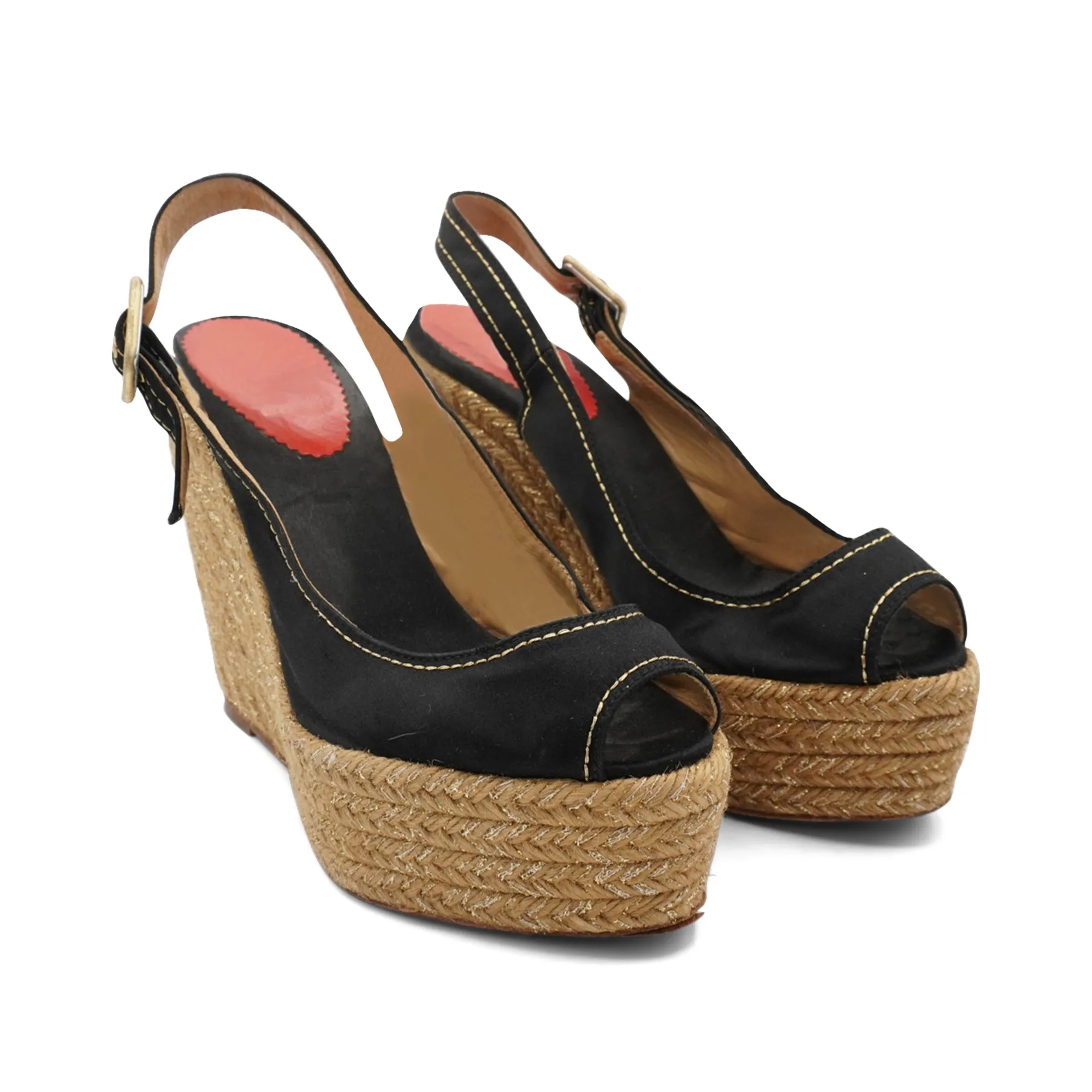 Christian Louboutin 'Menorca' Wedges - Women's 38 Casual Active Shoes