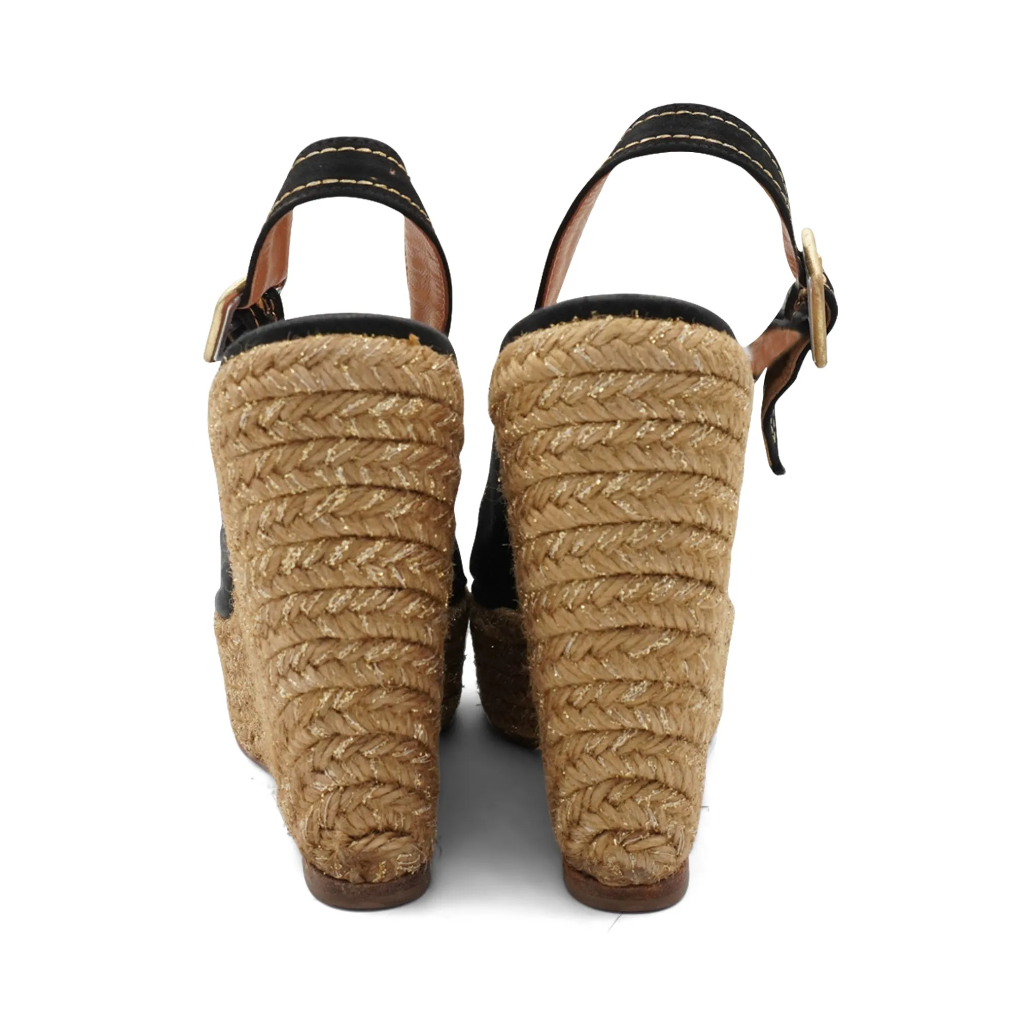 Christian Louboutin 'Menorca' Wedges - Women's 38 Reebok Princess Casual Shoes