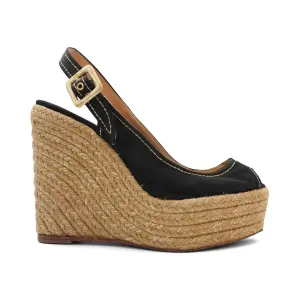 Christian Louboutin 'Menorca' Wedges - Women's 38 Puma Lqdcell Optic Sheer Casual Shoes