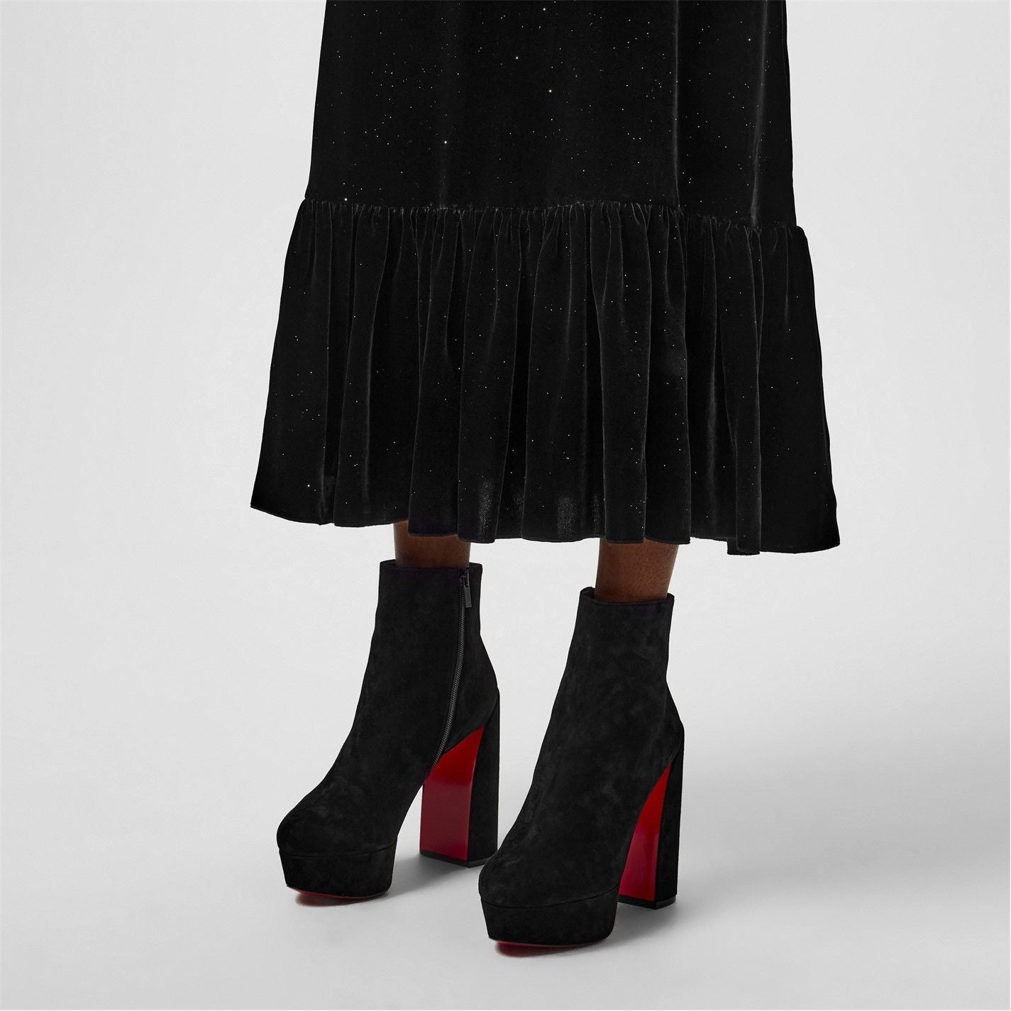 Christian Louboutin  Movida Booty 130Mm Ankle Boots Black Bk01 Adventure Boots