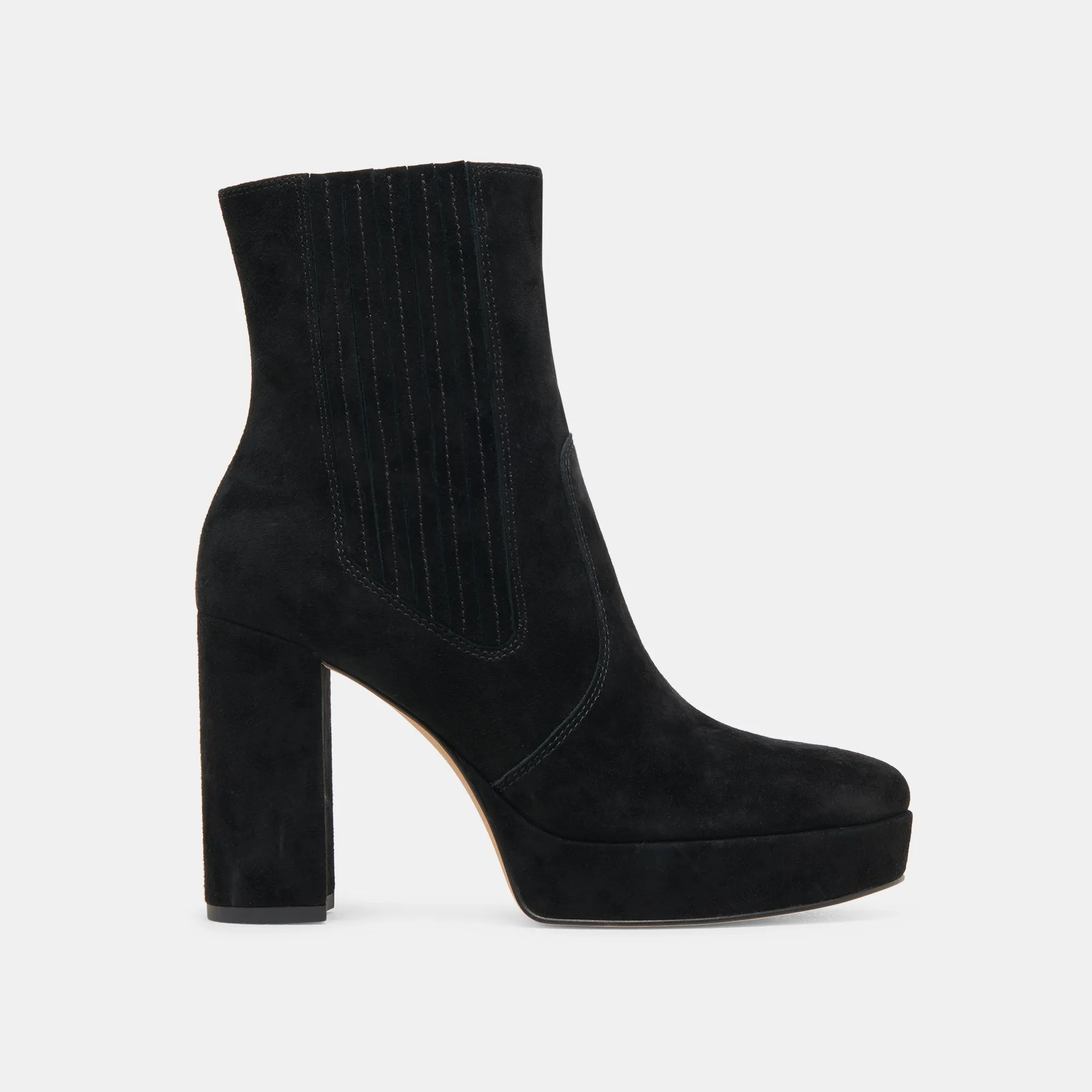 Boots Alligator CINNY BOOTS ONYX SUEDE - re:vita