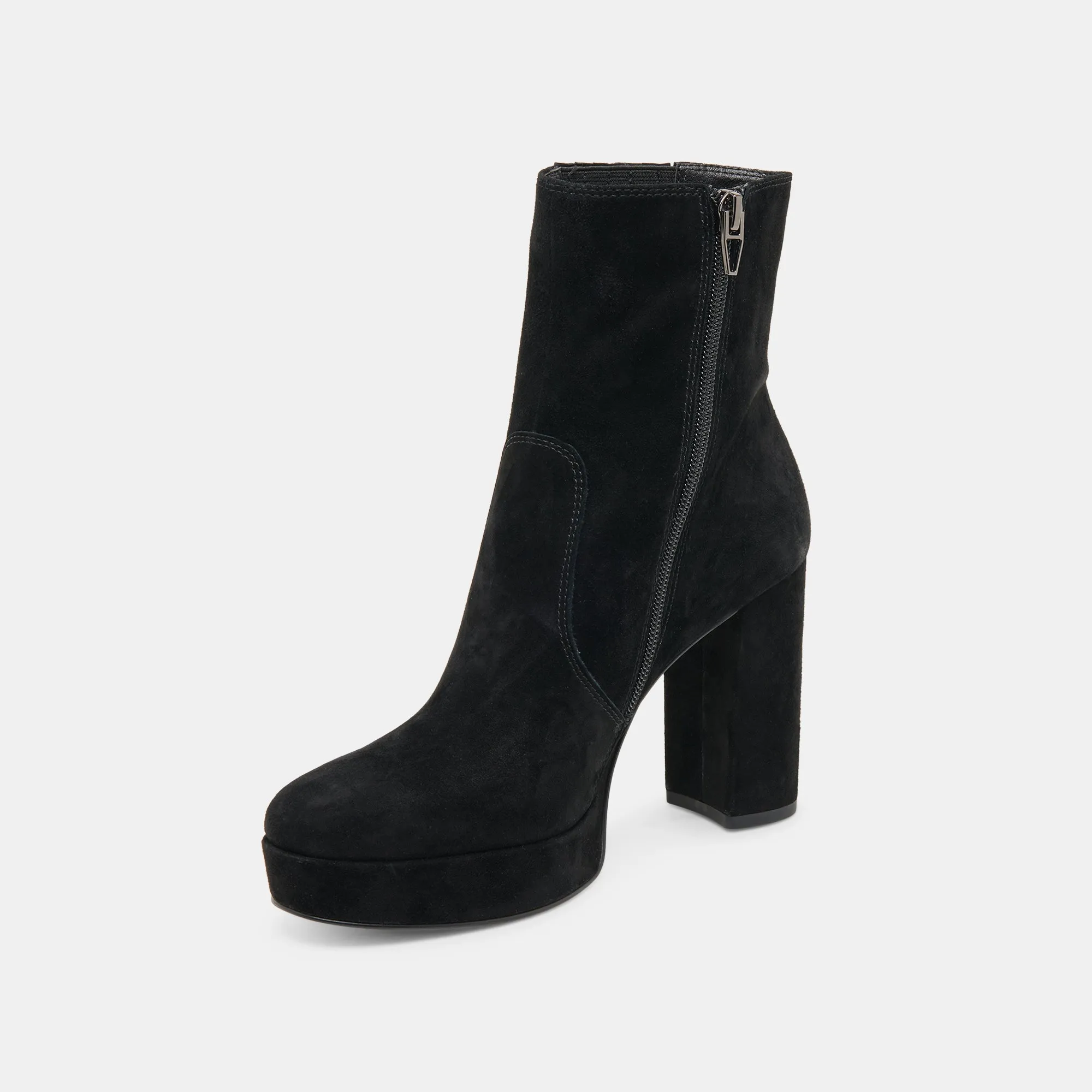 Steve Madden Chunky Boots CINNY BOOTS ONYX SUEDE - re:vita