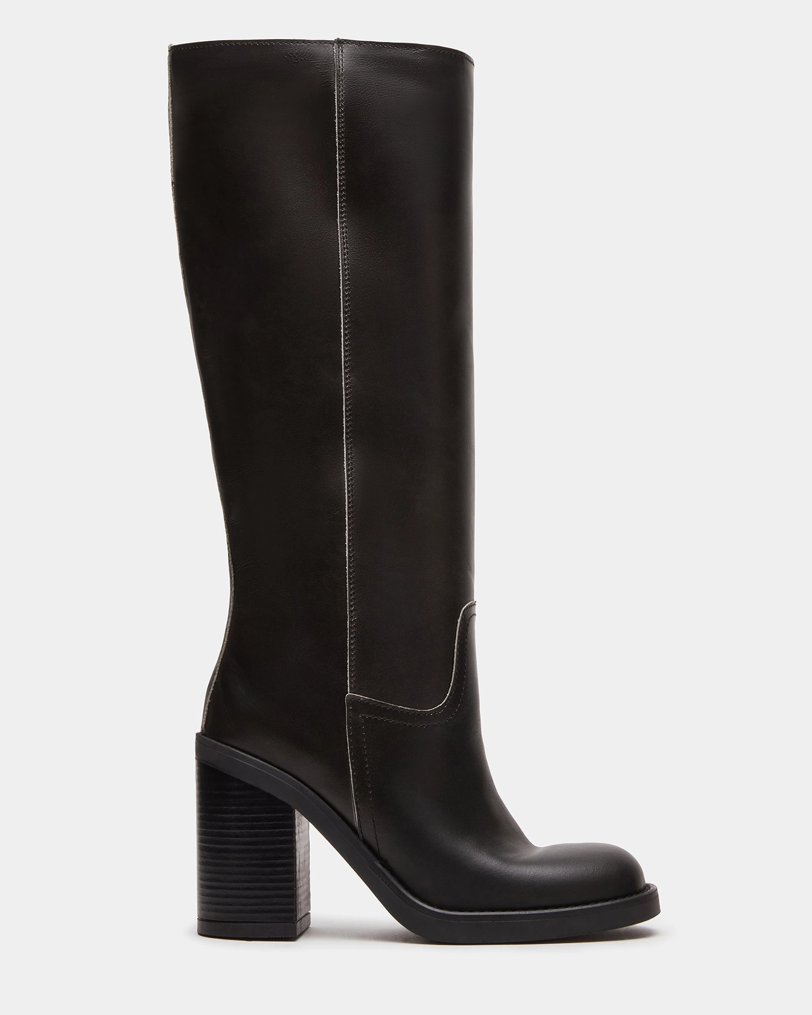 WESTLEY BLACK LEATHER Boots With Fur