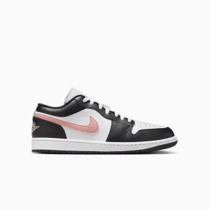 Men's Air Jordan 1 Low "Black Rust Pink" Alohas Tb 490 Crochet Sneakers