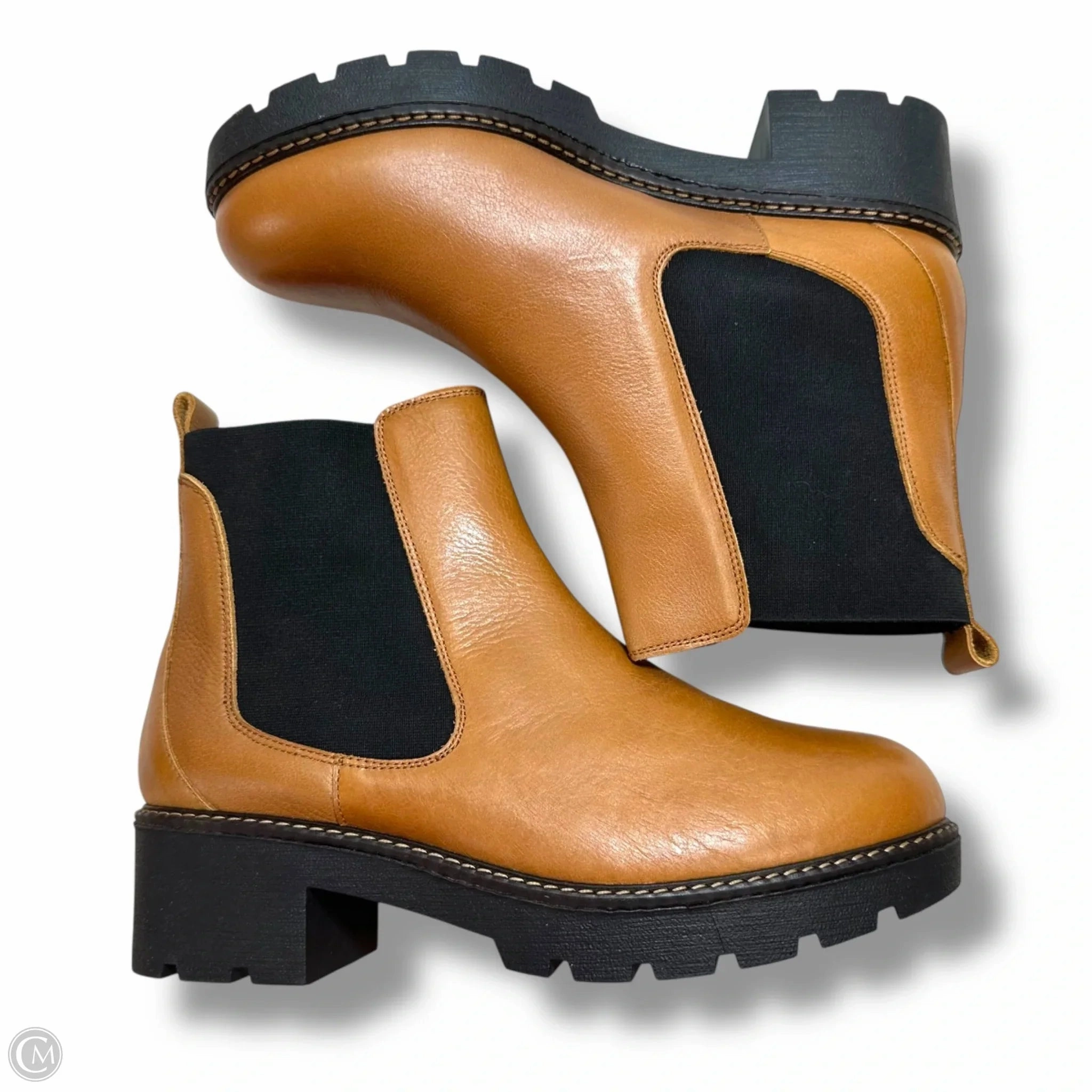 Breeze Hiking Boots Boots Ankle Heels By Anthropologie In Brown, Size: 9