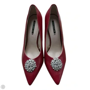 Bata Casual Shoes Shoes Heels Stiletto By Zara Basic In Red, Size: 8.5