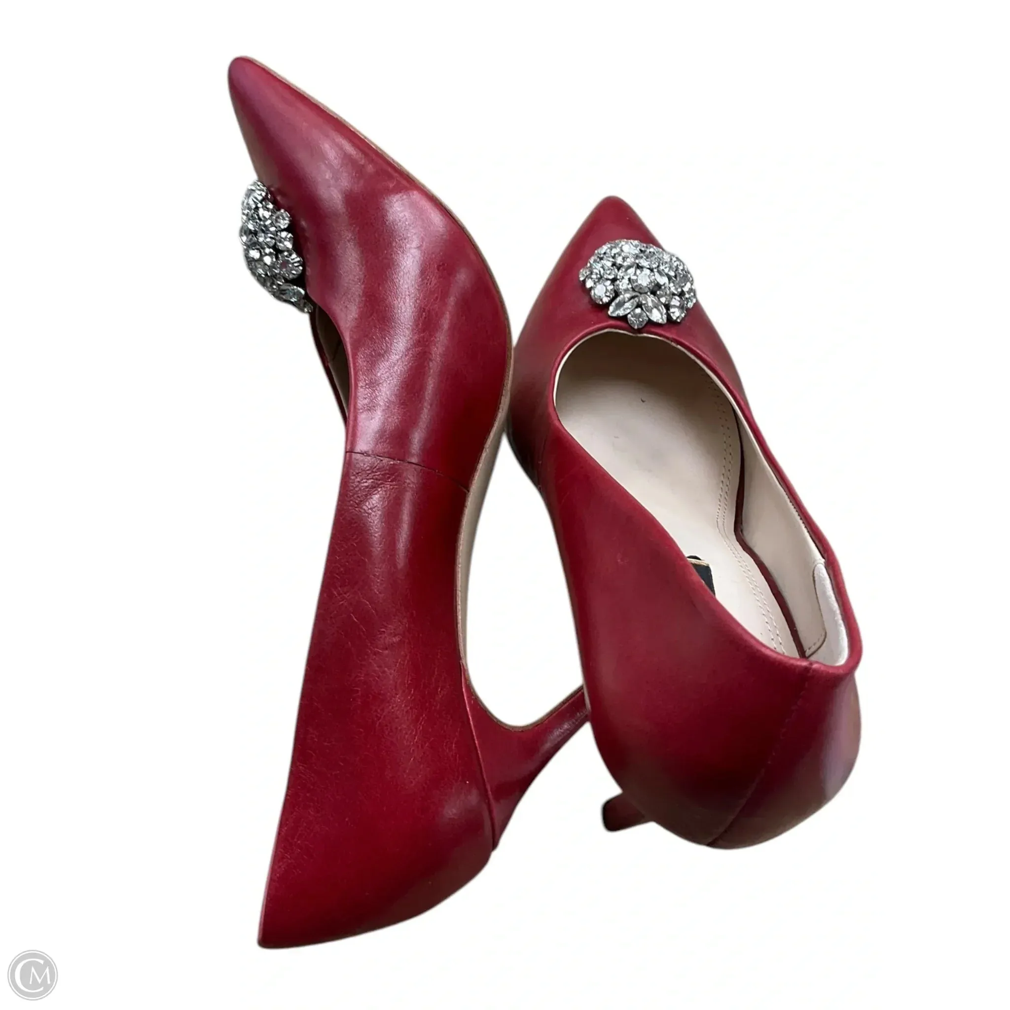 Rally Lockdown Casual Shoes Shoes Heels Stiletto By Zara Basic In Red, Size: 8.5