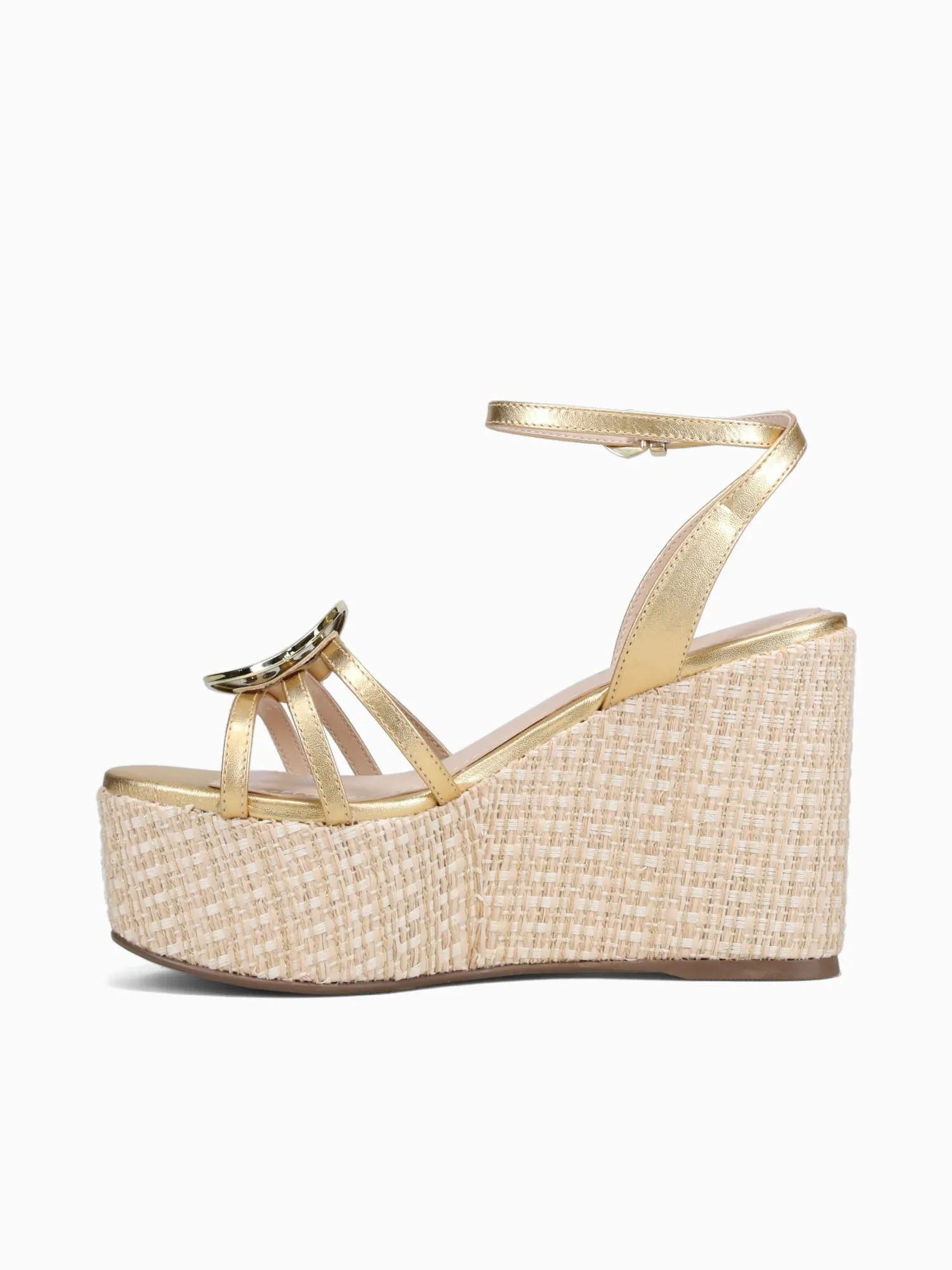 Alba Ouro Metalizado Flat Seam Casual Shoes