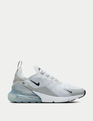 Nike Turf Shoes Softball Air Max 270 Shoes - Pure Platinum/Black/Light Smoke Grey