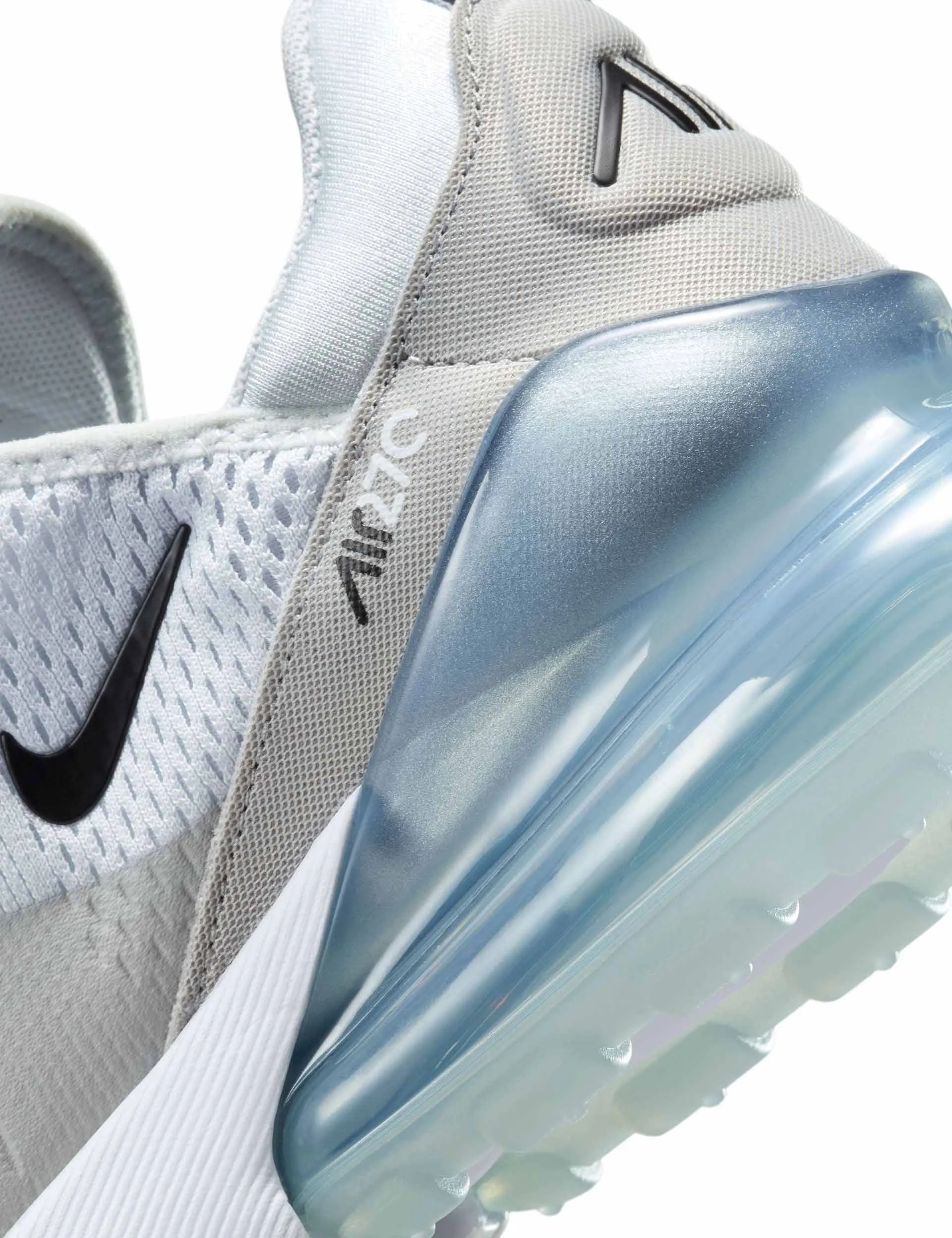 Air Max 270 Shoes - Pure Platinum/Black/Light Smoke Grey Nike Shoes With Gore Tex
