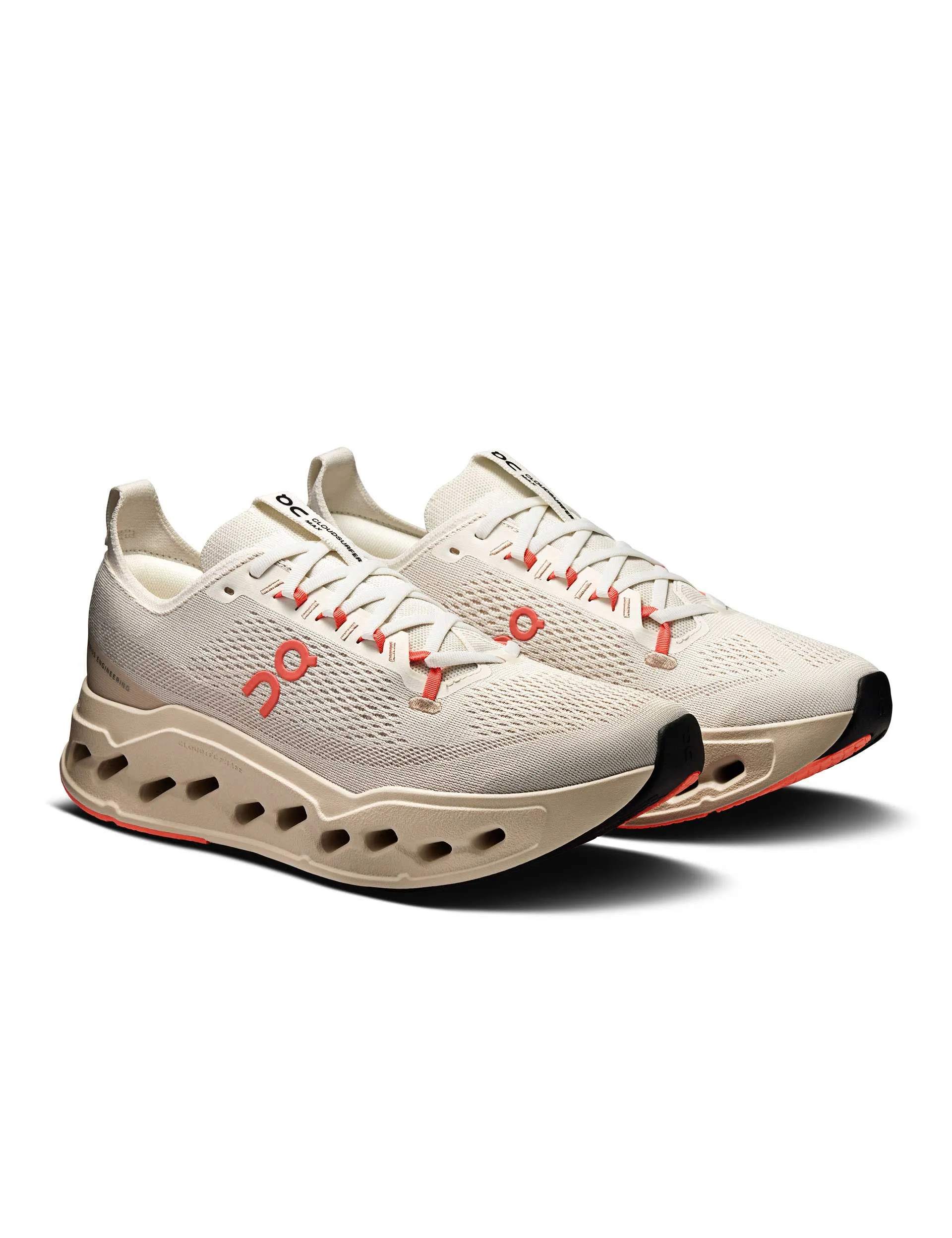 Cloudsurfer Max - Ivory/Salmon Venice Leather Casual Shoes