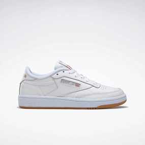 Club C 85 Shoes White/Light Grey/Gum Casual Shoes For Gym