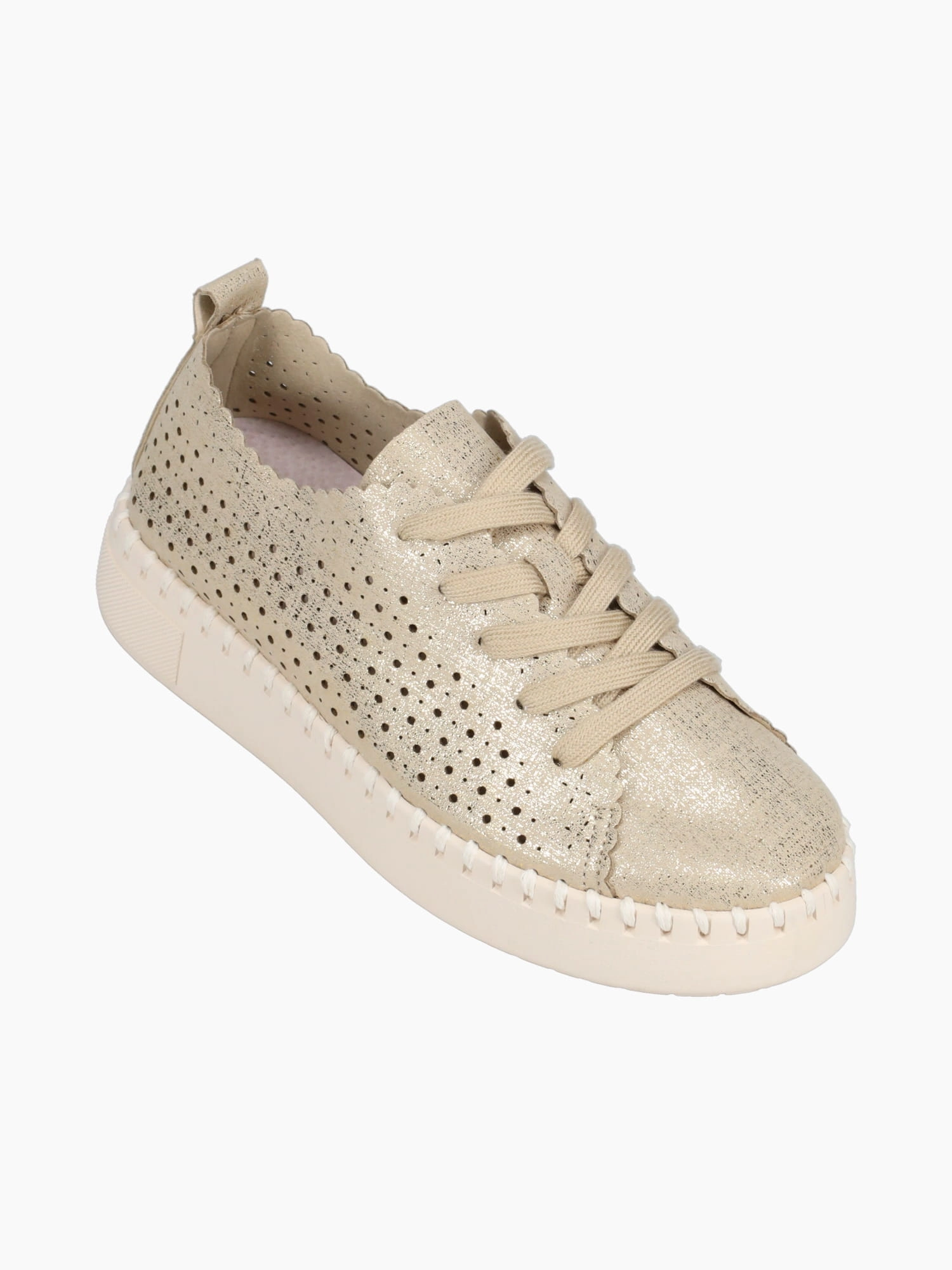 Coco Gold Microfiber Casual Shoes Size 6