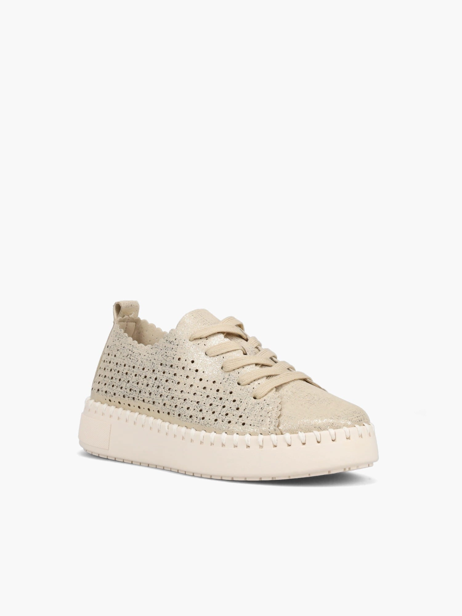 Fashion Sport Casual Shoes Coco Gold Microfiber