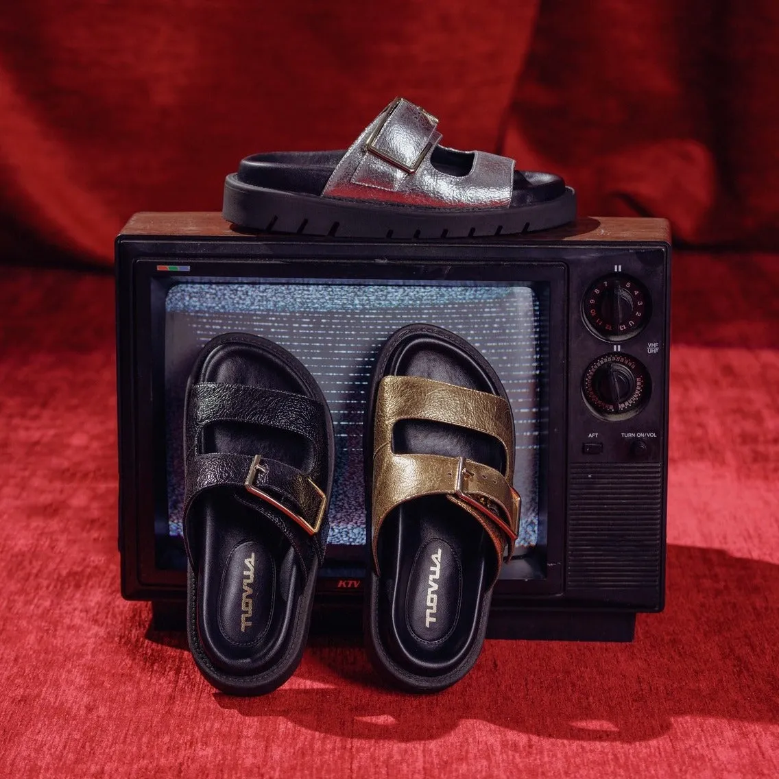 Colmer Silver Craquele Metal Semi Casual Shoes For Work